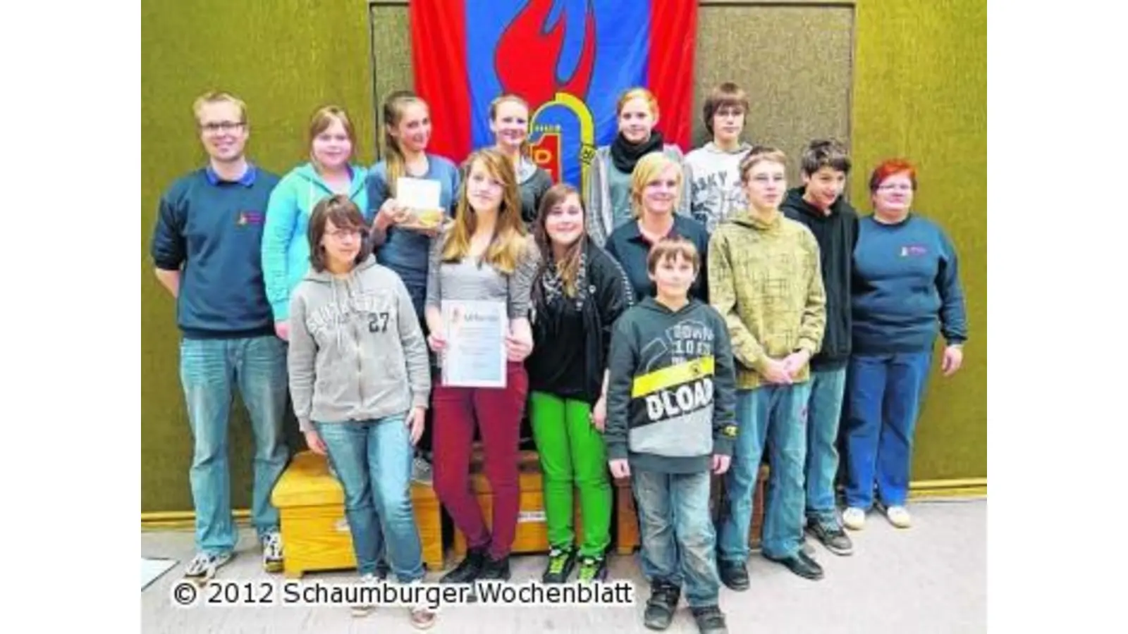 Jugendwehr übernimmt die Führung (Foto: red)