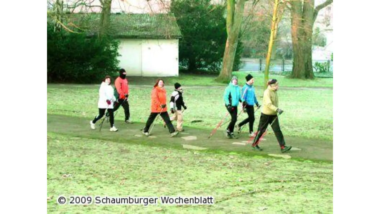 Silvester-Lauftreff im Kurpark bei klirrendem Frost (Foto: red)