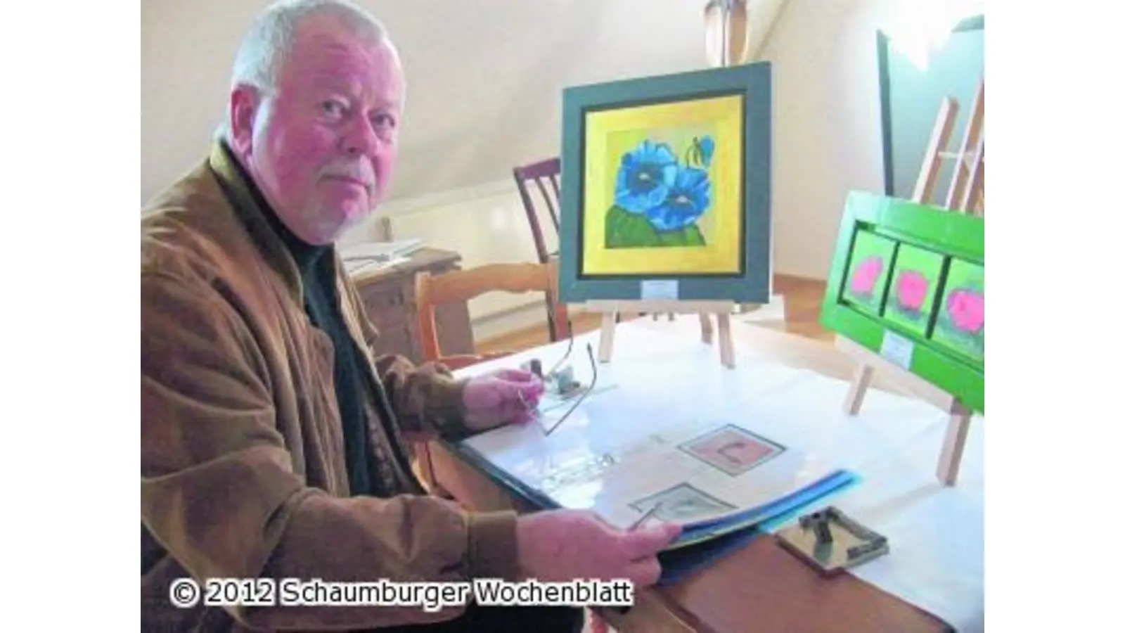 Kein Sinn für Hermann Löns auf Streifentapeten (Foto: jo)