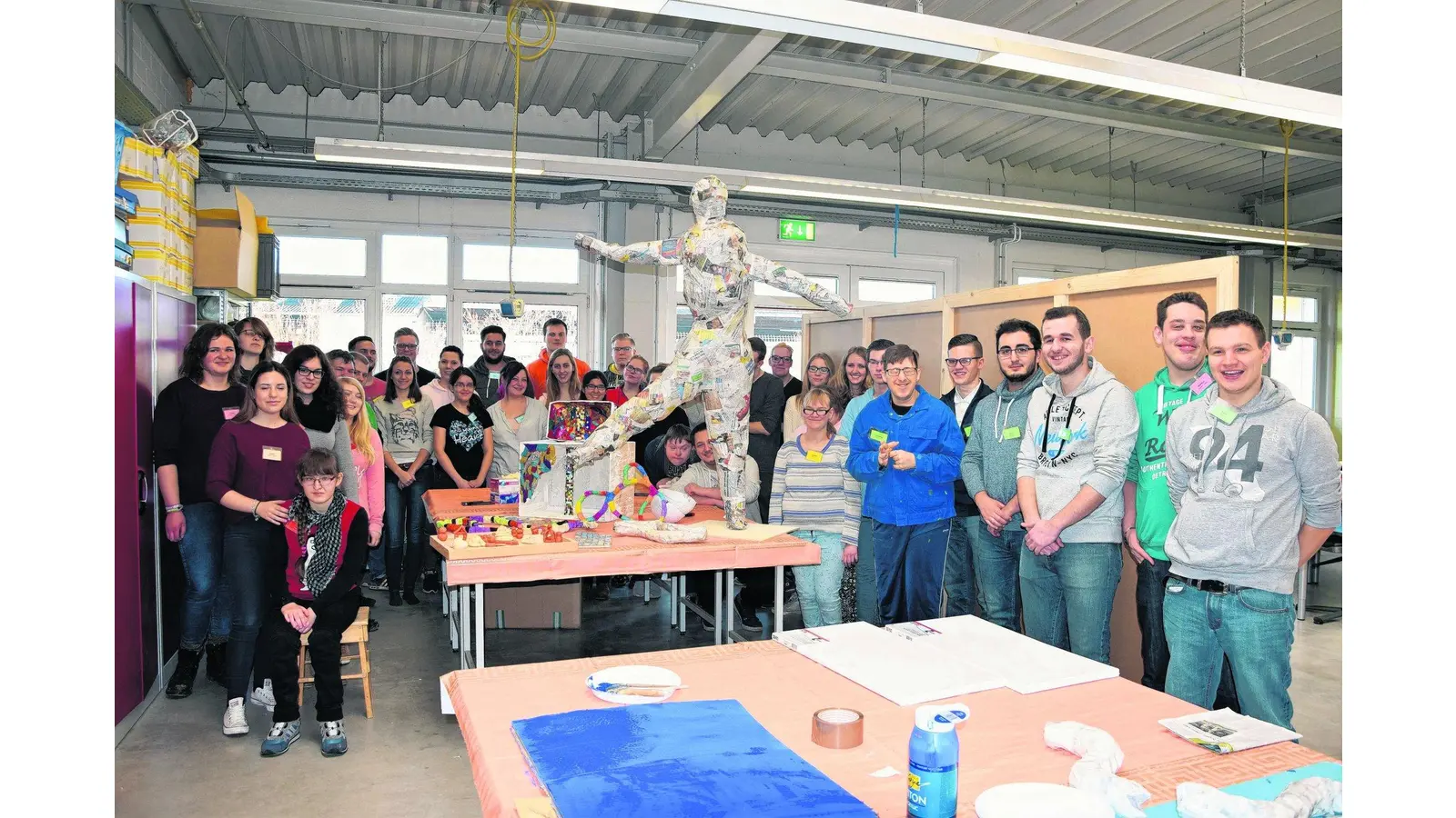 Projekt-Kunstwerke werden ausgestellt (Foto: red)