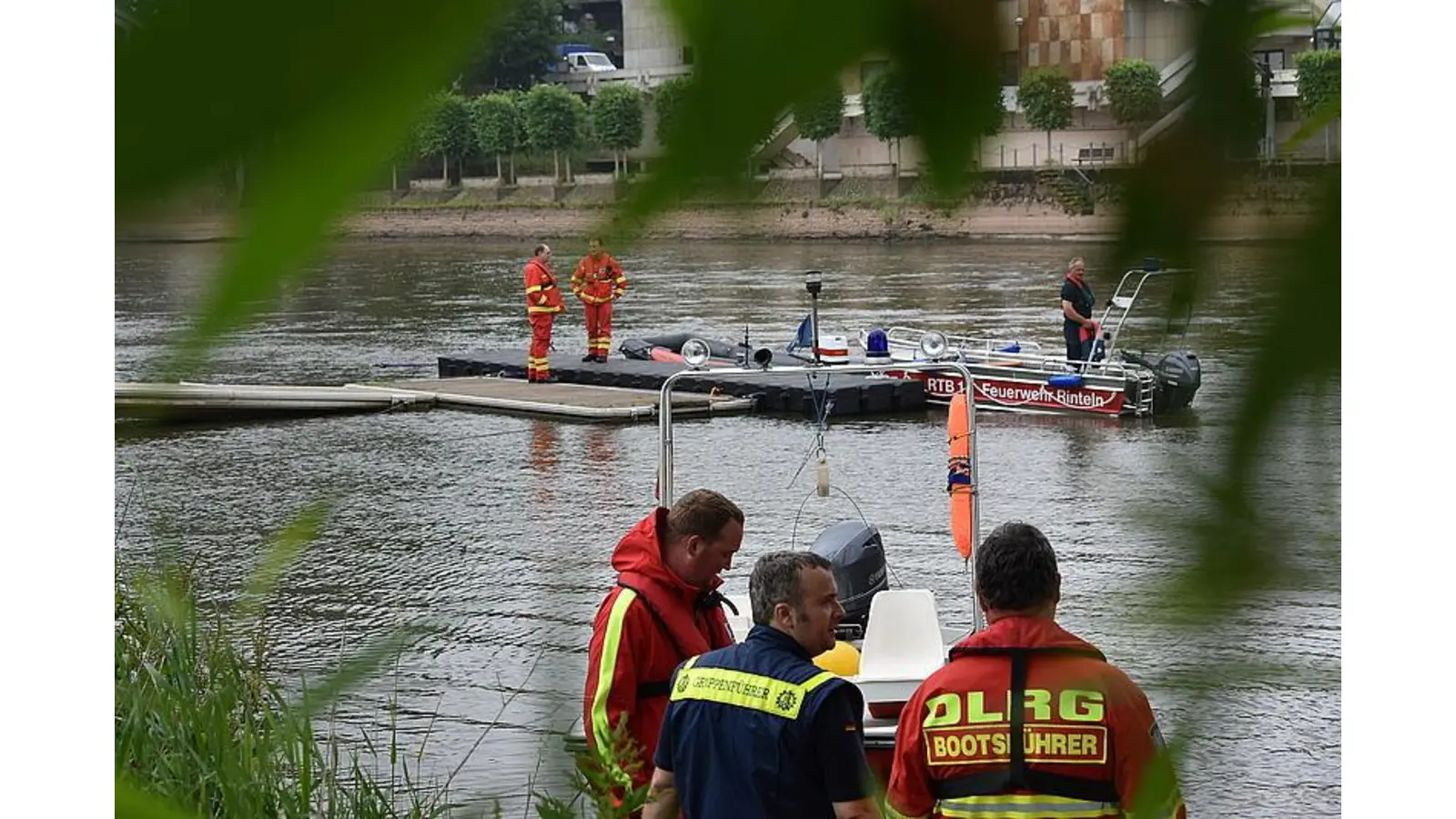 Die Weser wird zum Schauplatz für Vorführungen. (Foto: THW Bückeburg)