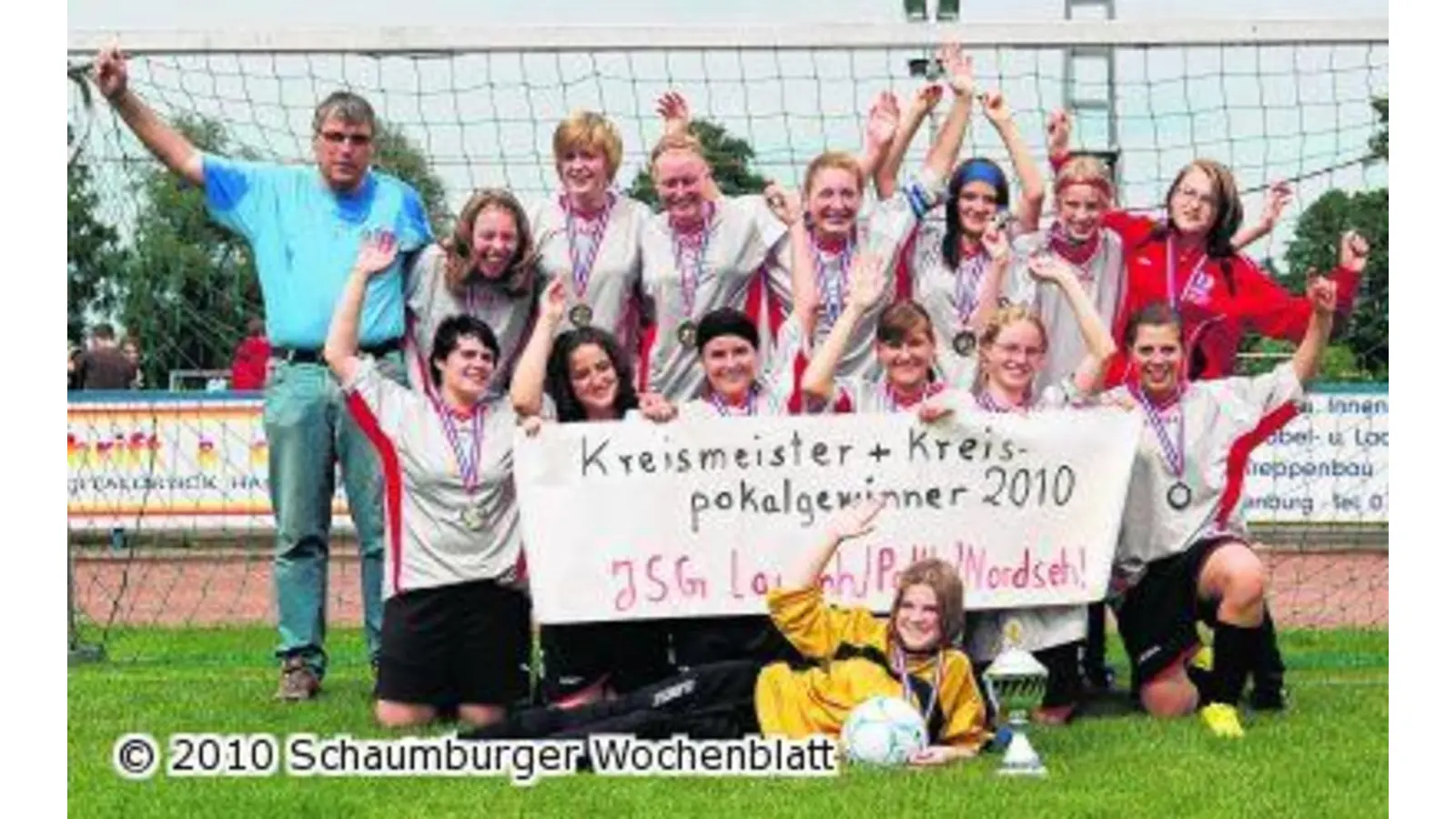 Die B-Juniorinnen gewinnen Meisterschaft und Kreispokal (Foto: wtz)