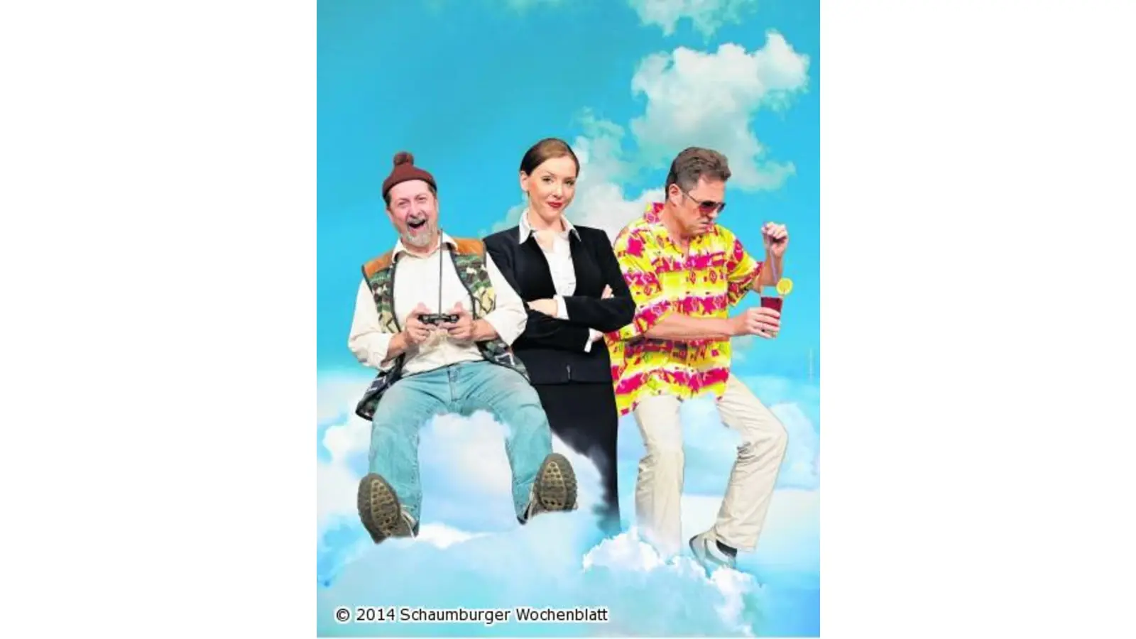 Drei Engel mit großem Auftrag im Kurtheater in Bad Nenndorf (Foto: red)