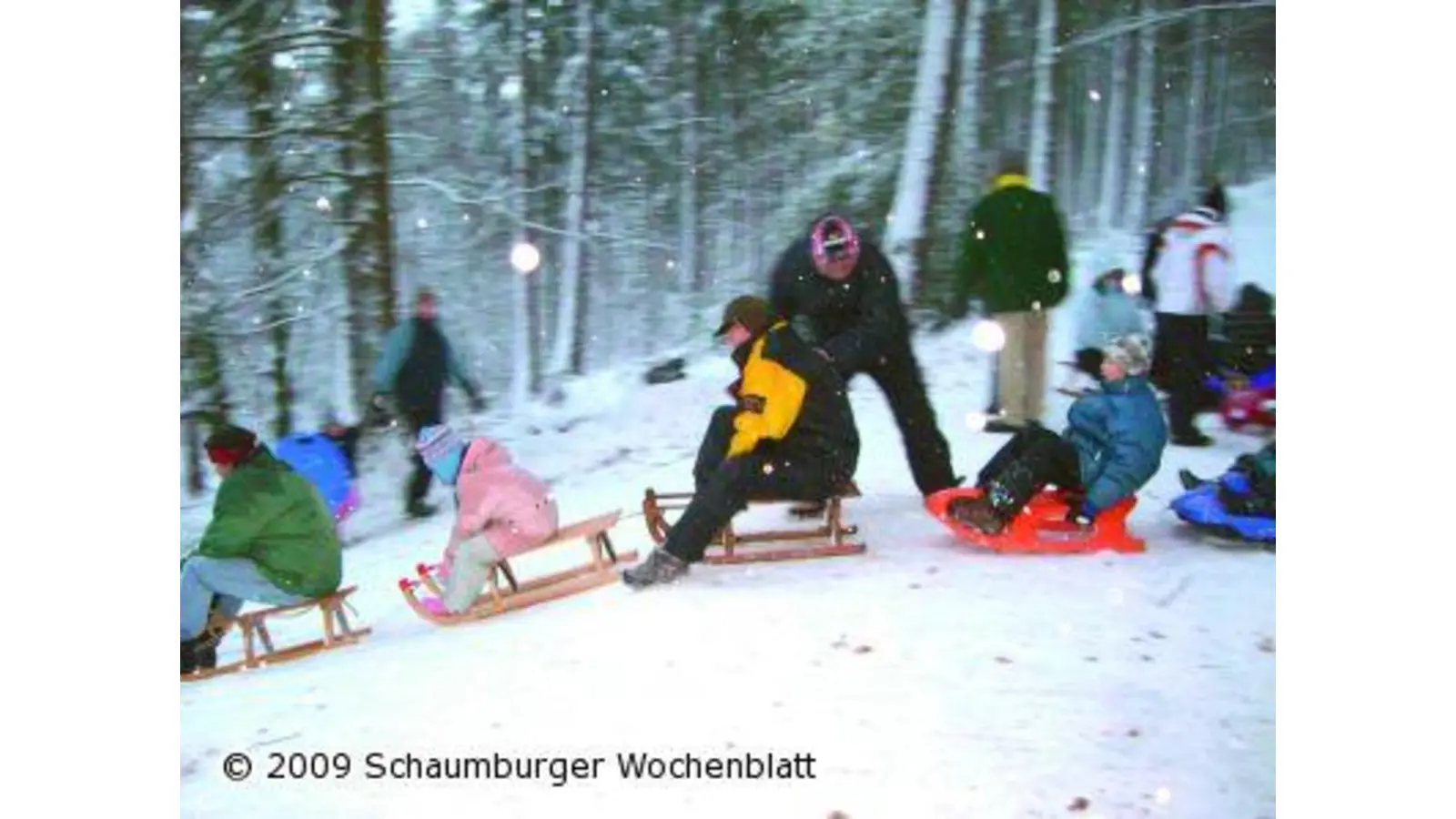 Kartfahrer auf Kufen unterwegs (Foto: red)