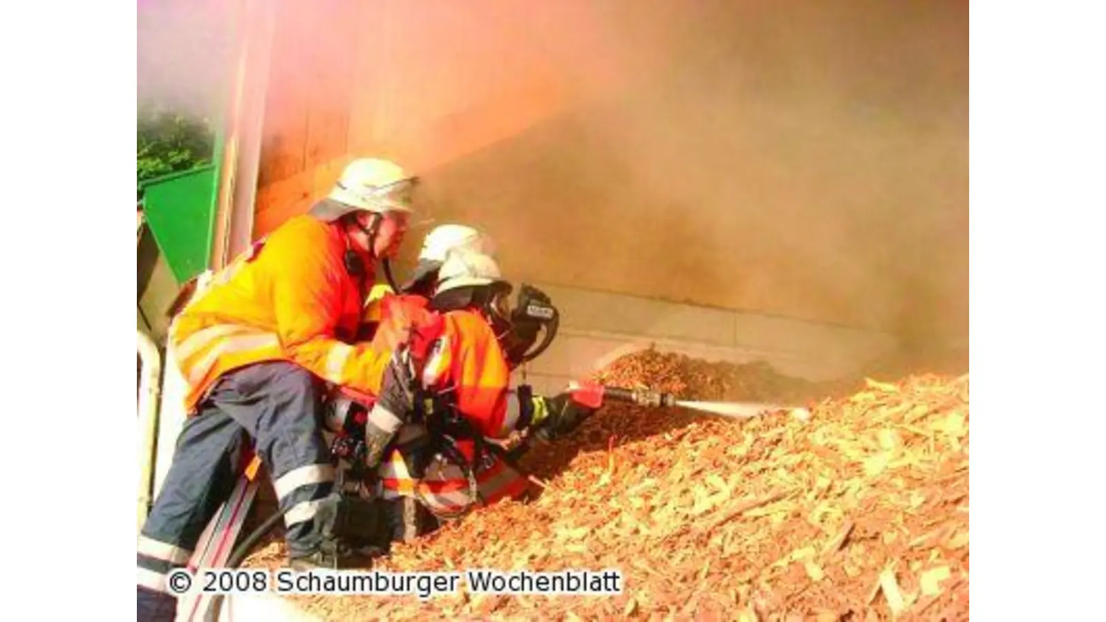 Hackschnitzelbunker brennt (Foto: hb)