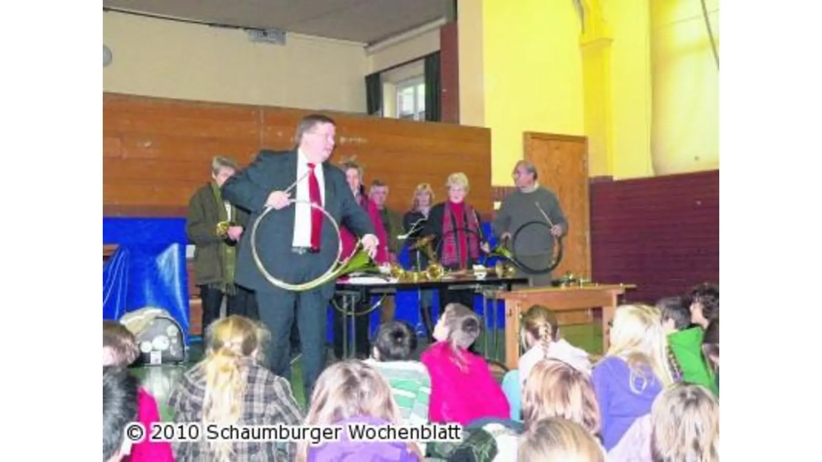 Jagdhörner ertönen in Kinderhänden (Foto: al)