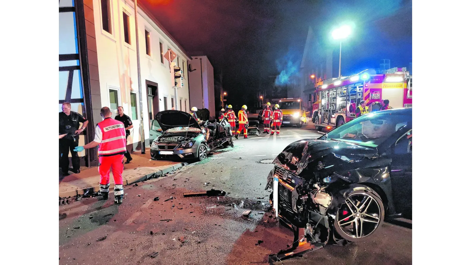 Verkehrsunfall mit schwer verletzter Person (Foto: nh)