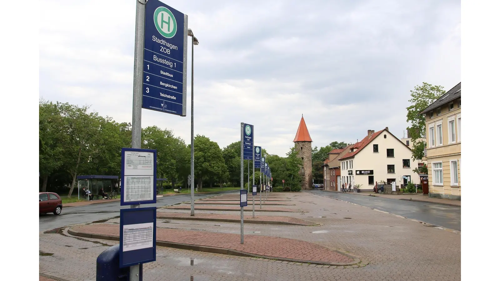 Die Sanierung von ZOB und der Straße „Am Viehmarkt” wird nun in Angriff genommen.  (Foto: bb)
