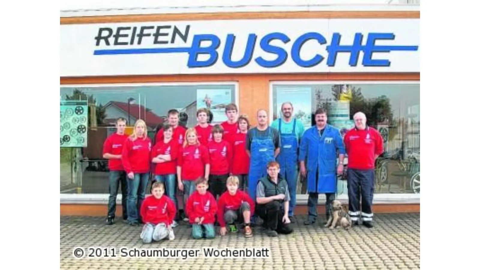 Ganz in Rot erkennt sie nun jeder (Foto: em)