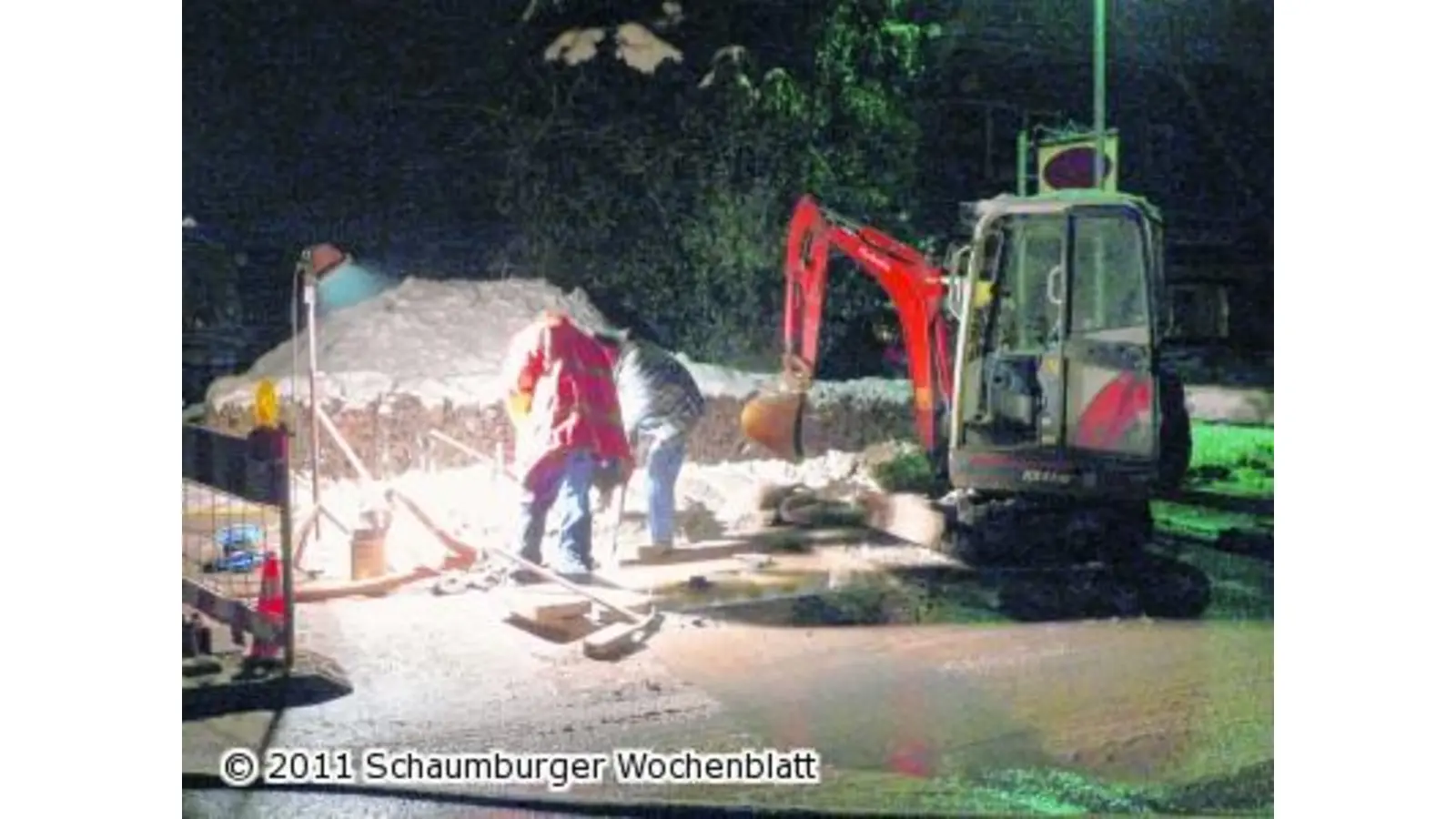 Frost behindert Reparatur (Foto: al)