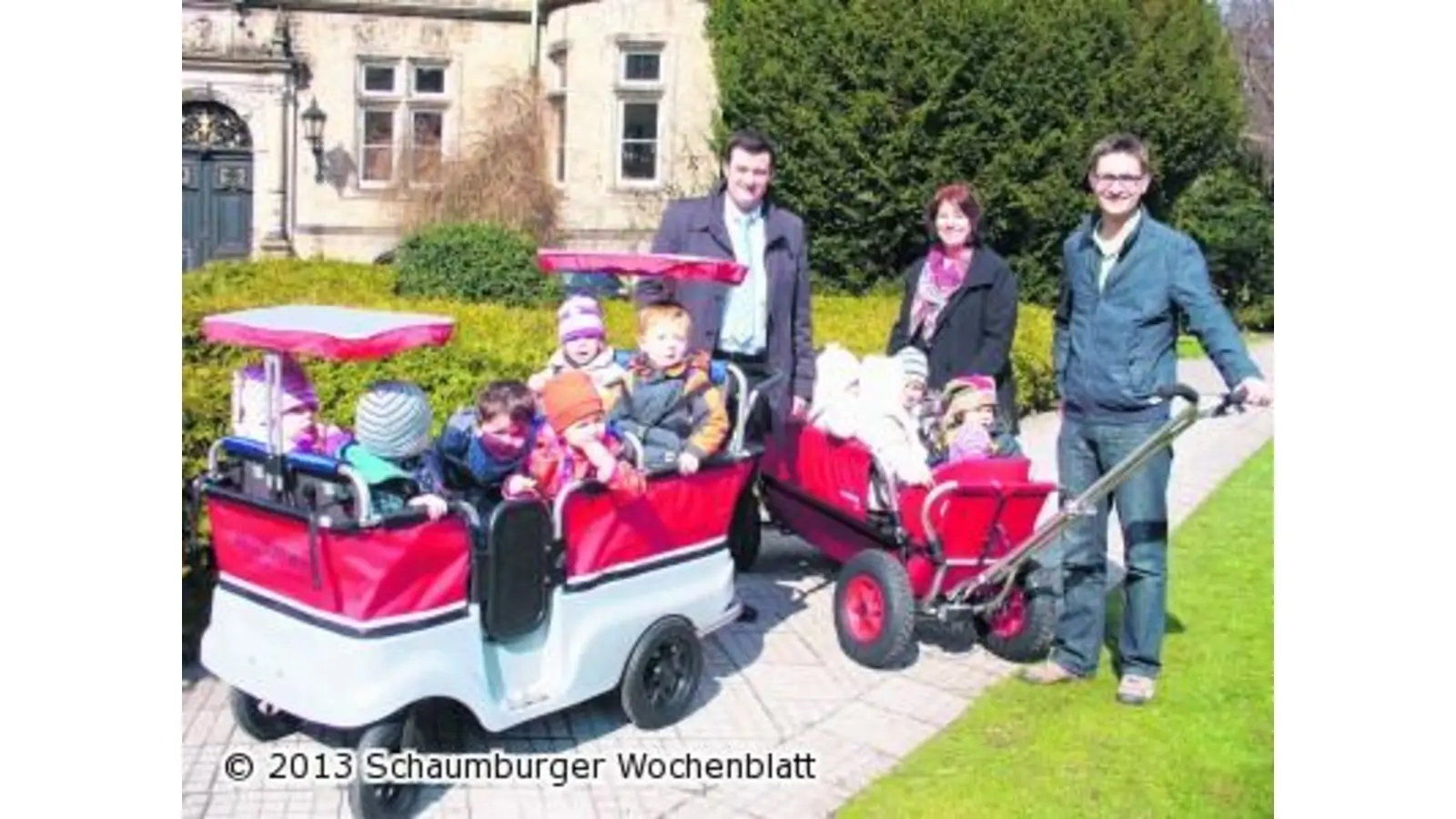 Abenteuerwagen machen die Krippenkinder mobil (Foto: hb)