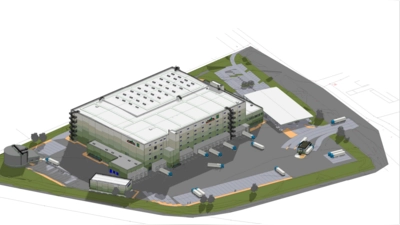 Neue Planungsskizze für das Logistikzentrum Bauerngut (Februar 2024). (Foto: Bauerngut)