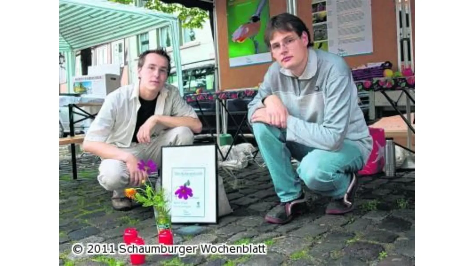 Trauerfeier zu Lebzeiten für den Schwarzstorch (Foto: ste)