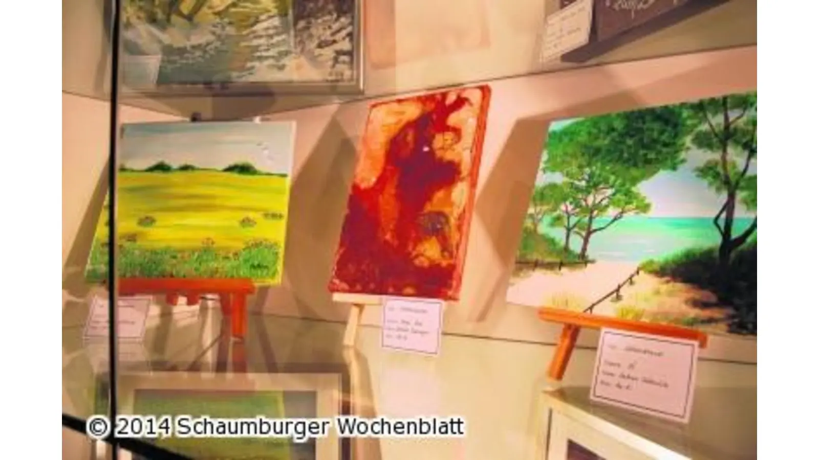 Vielfalt vom Aquarell in der Rathaus-Galerie (Foto: ste)