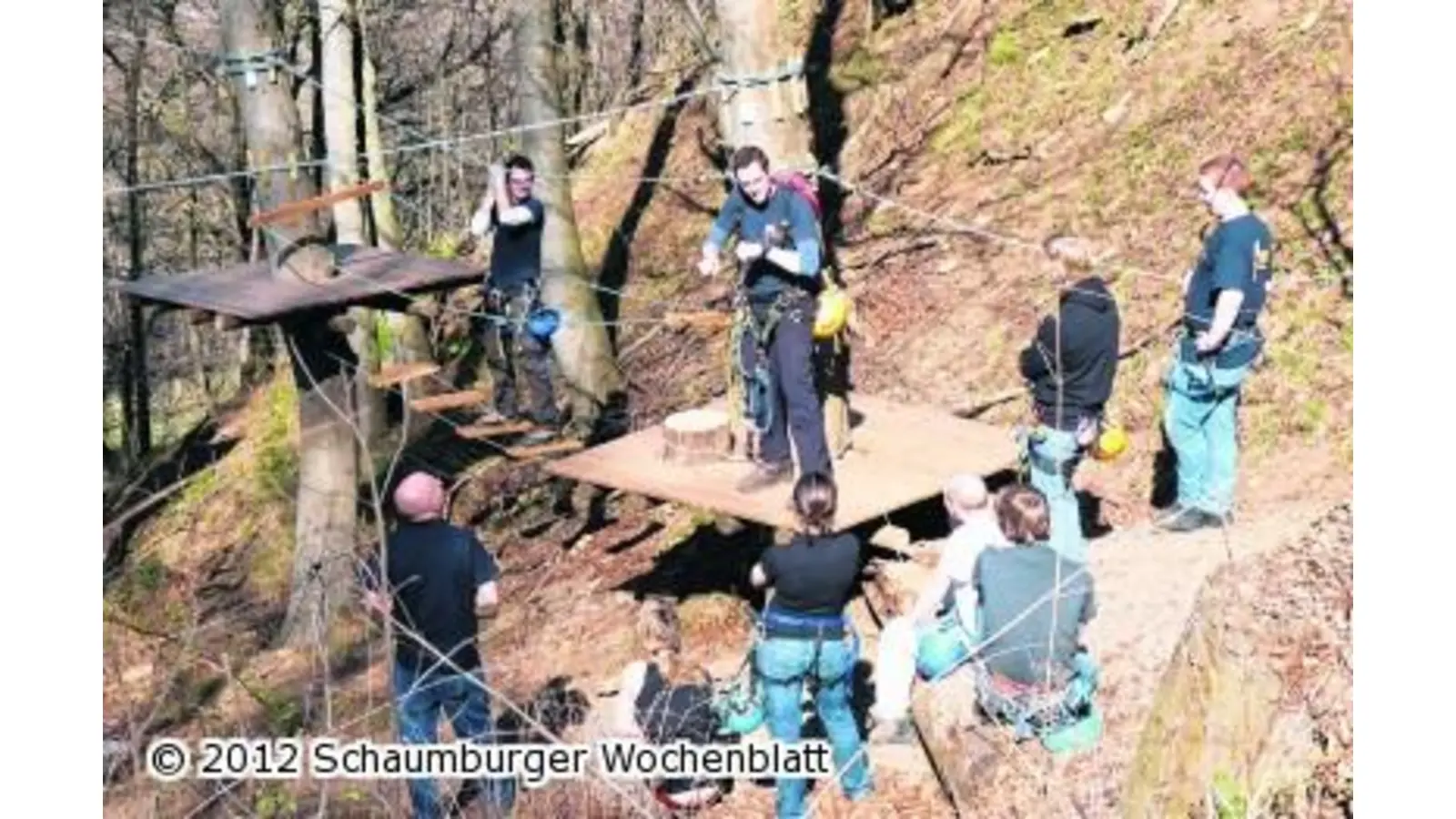 Wie Tarzan von Baum zu Baum (Foto: km)