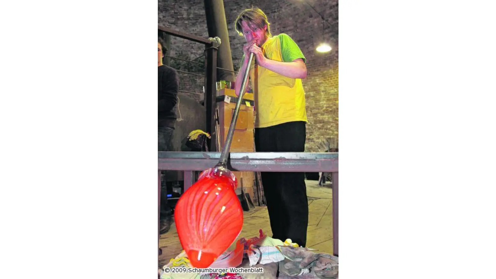 Besucher können selbst Glas machen (Foto: red)