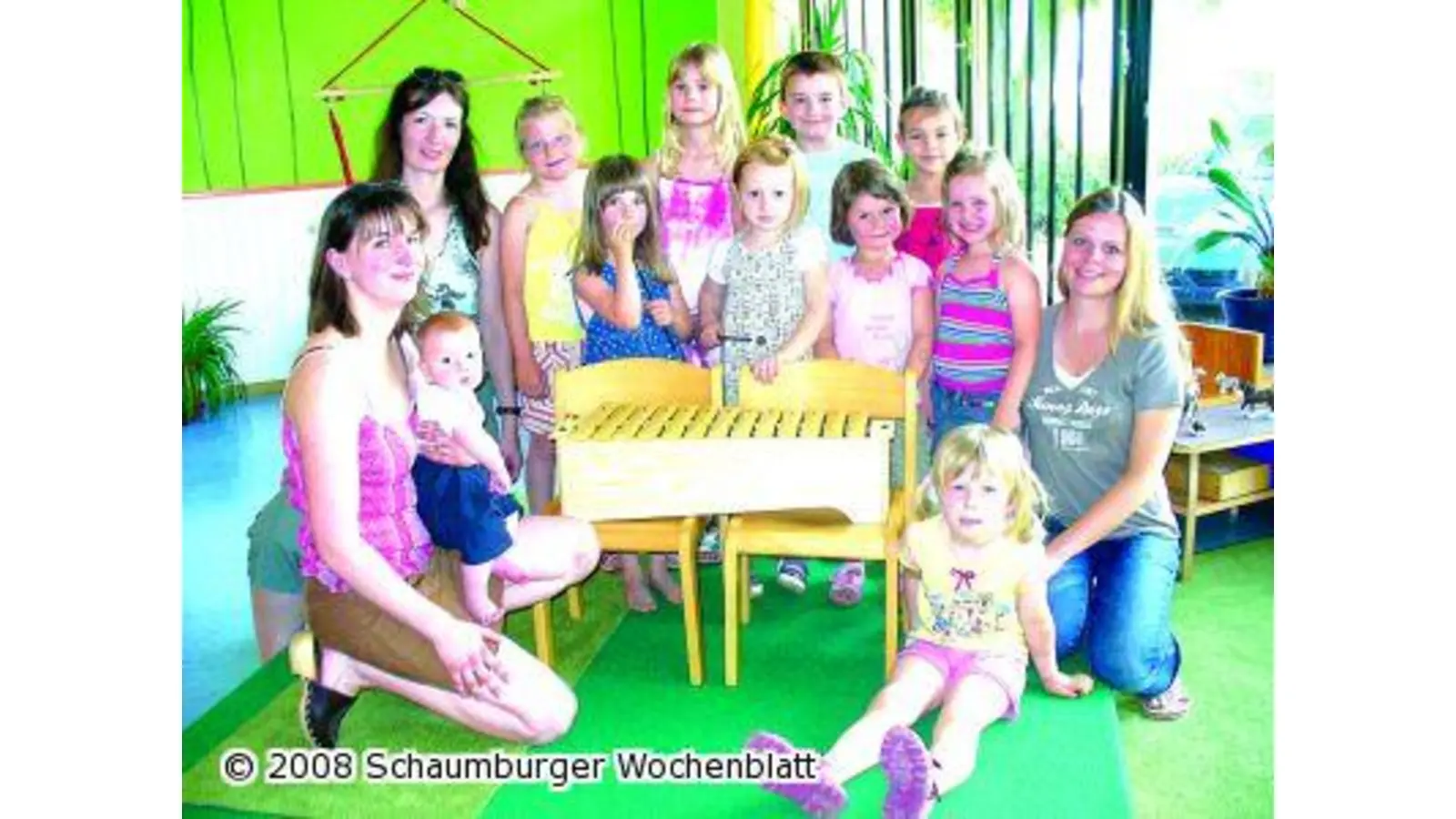 Ein Xylofon für die Wieselgruppe (Foto: hb)