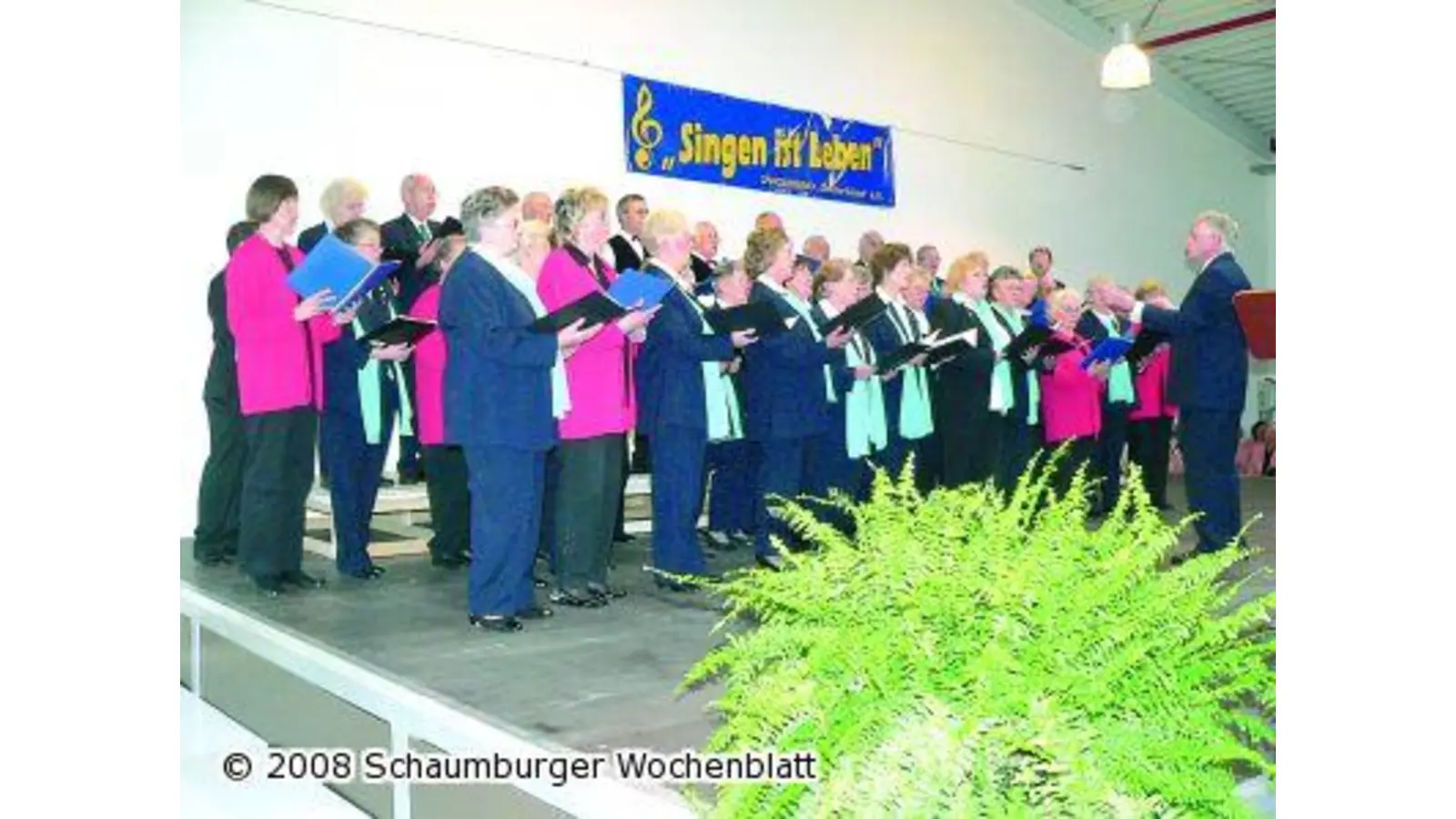 Werbung für den Chorgesang (Foto: al)