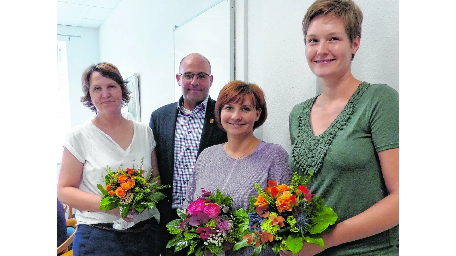 Blumen für viel Bürgereifer (Foto: al)