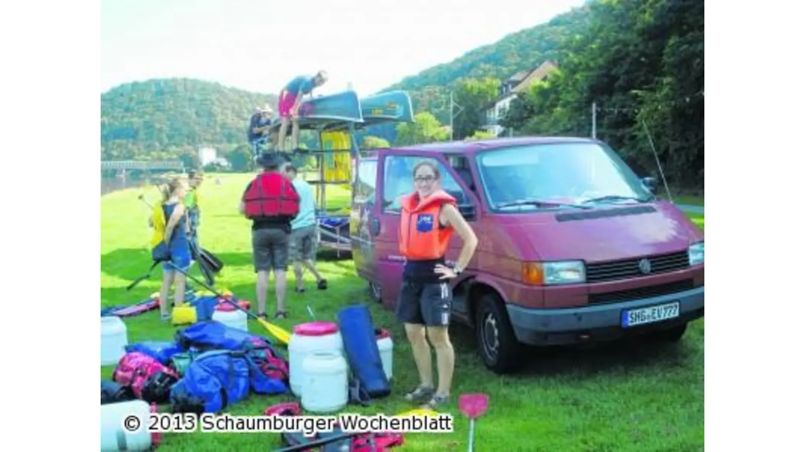 Kanutour auf der Weser (Foto: em)