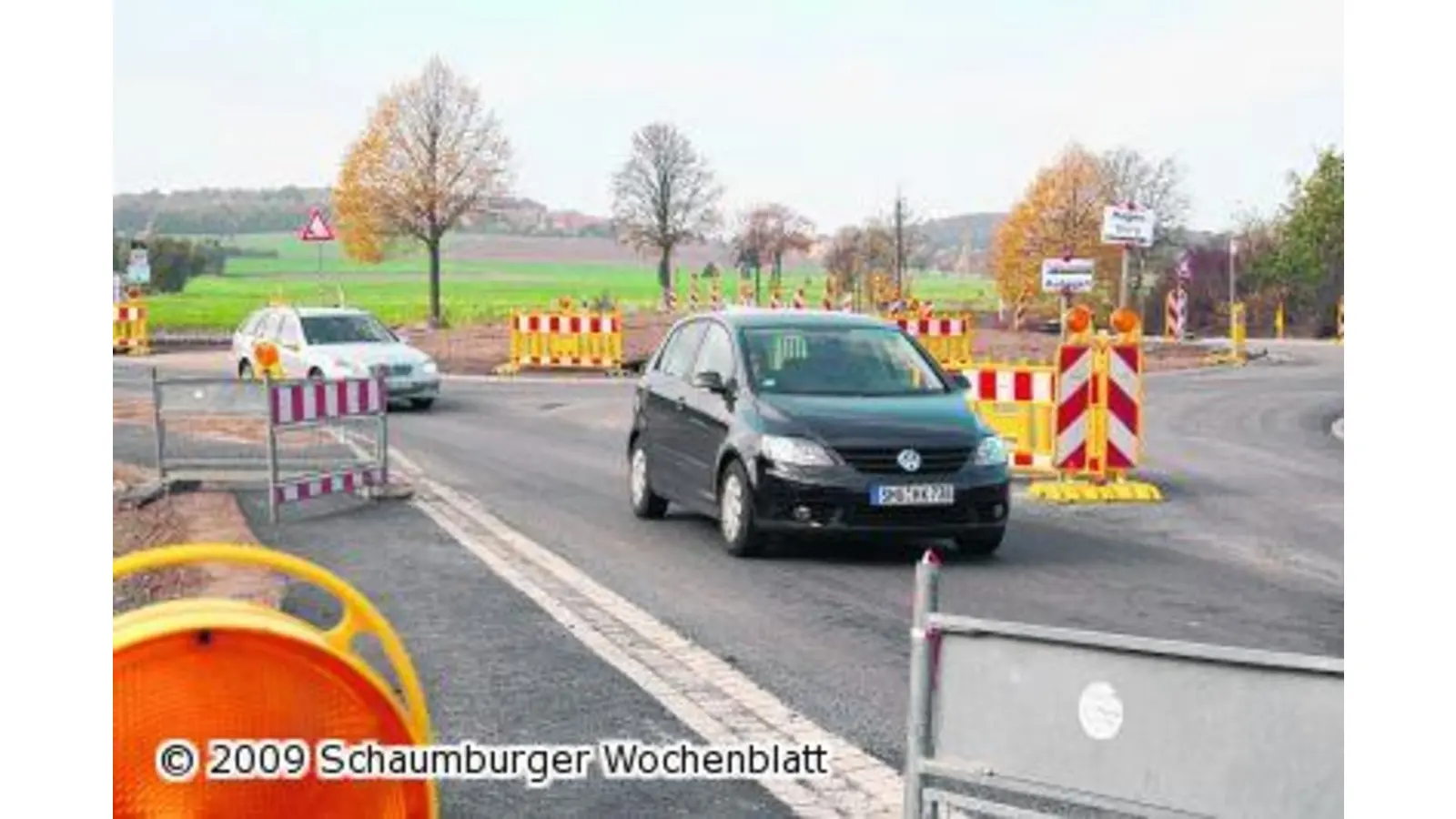 Kreisverkehr ist in circa zwei Wochen fertig (Foto: gi)