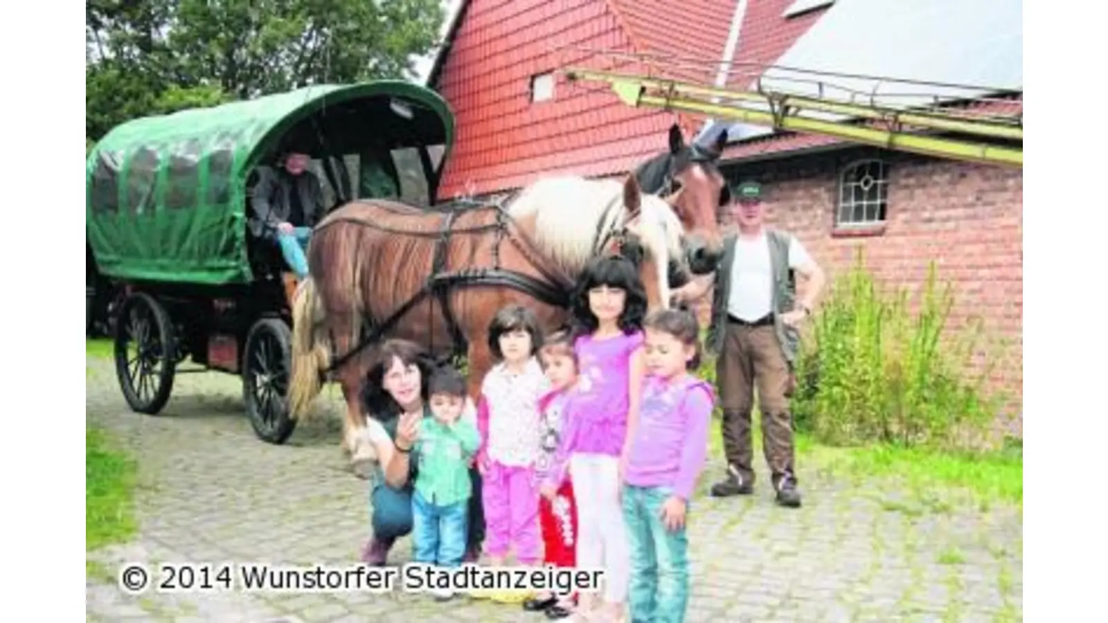 Eine Kutschfahrt mit Flüchtlingen aus Syrien (Foto: gi)