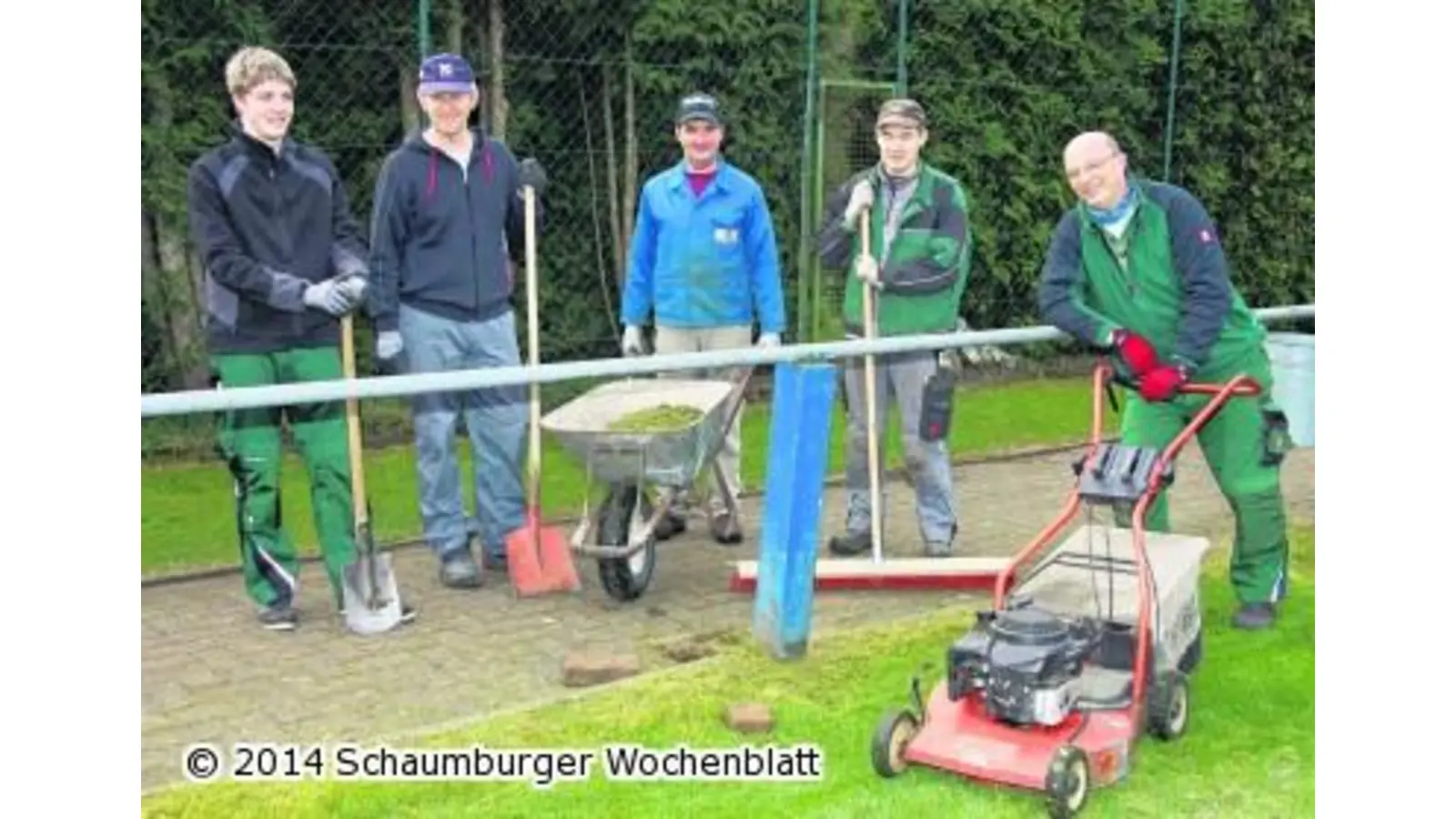 Sportler treffen sich zum Frühjahrsputz (Foto: wtz)