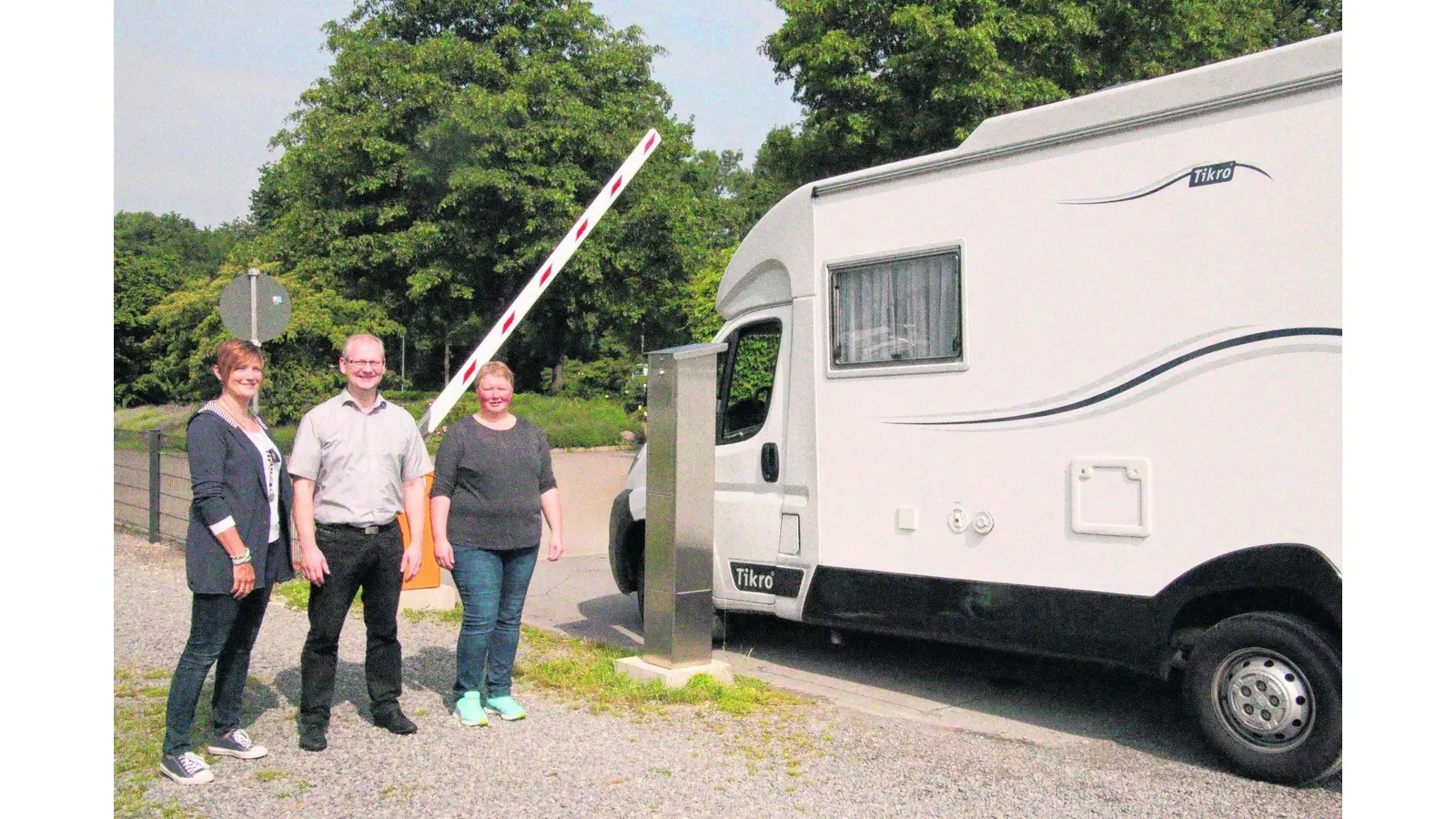Wohnmobilstellplatz ist auf dem neuesten Stand (Foto: gi)