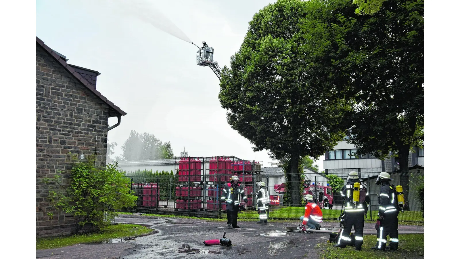 Mit Übung die Einsatzbereitschaft festgestellt (Foto: ste)