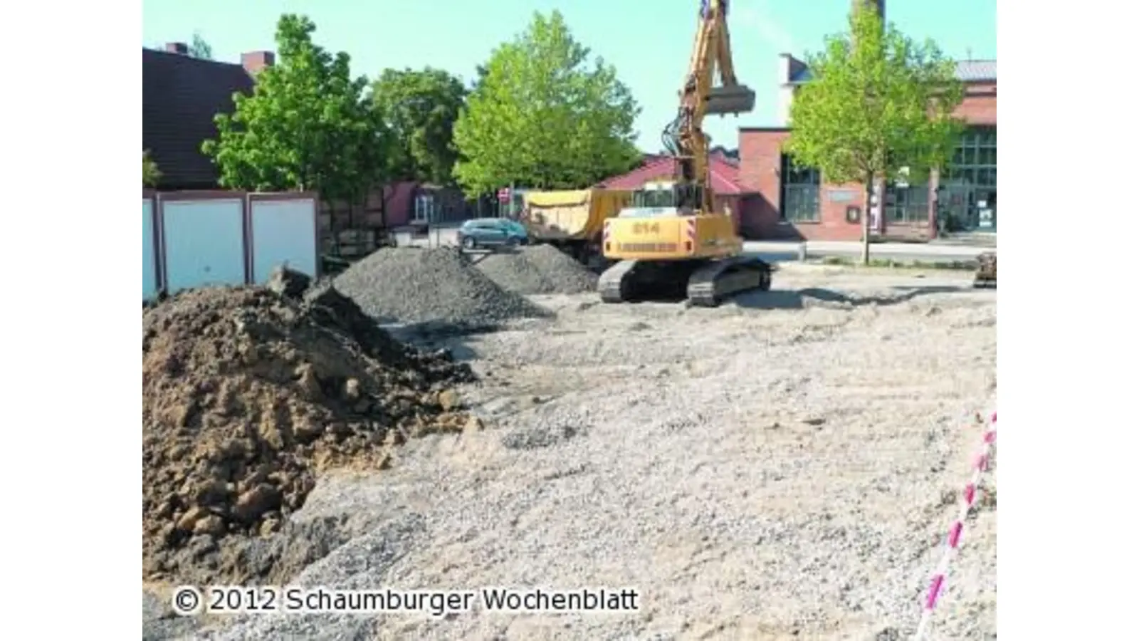 Der Parkplatz wird ausgebaut (Foto: al)