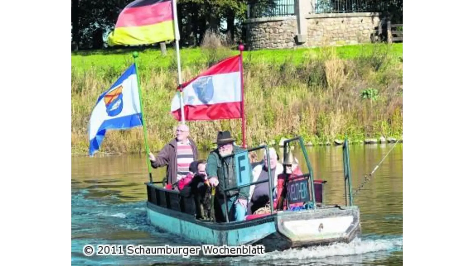 Kapitän diniert hier auf der Weser (Foto: km)