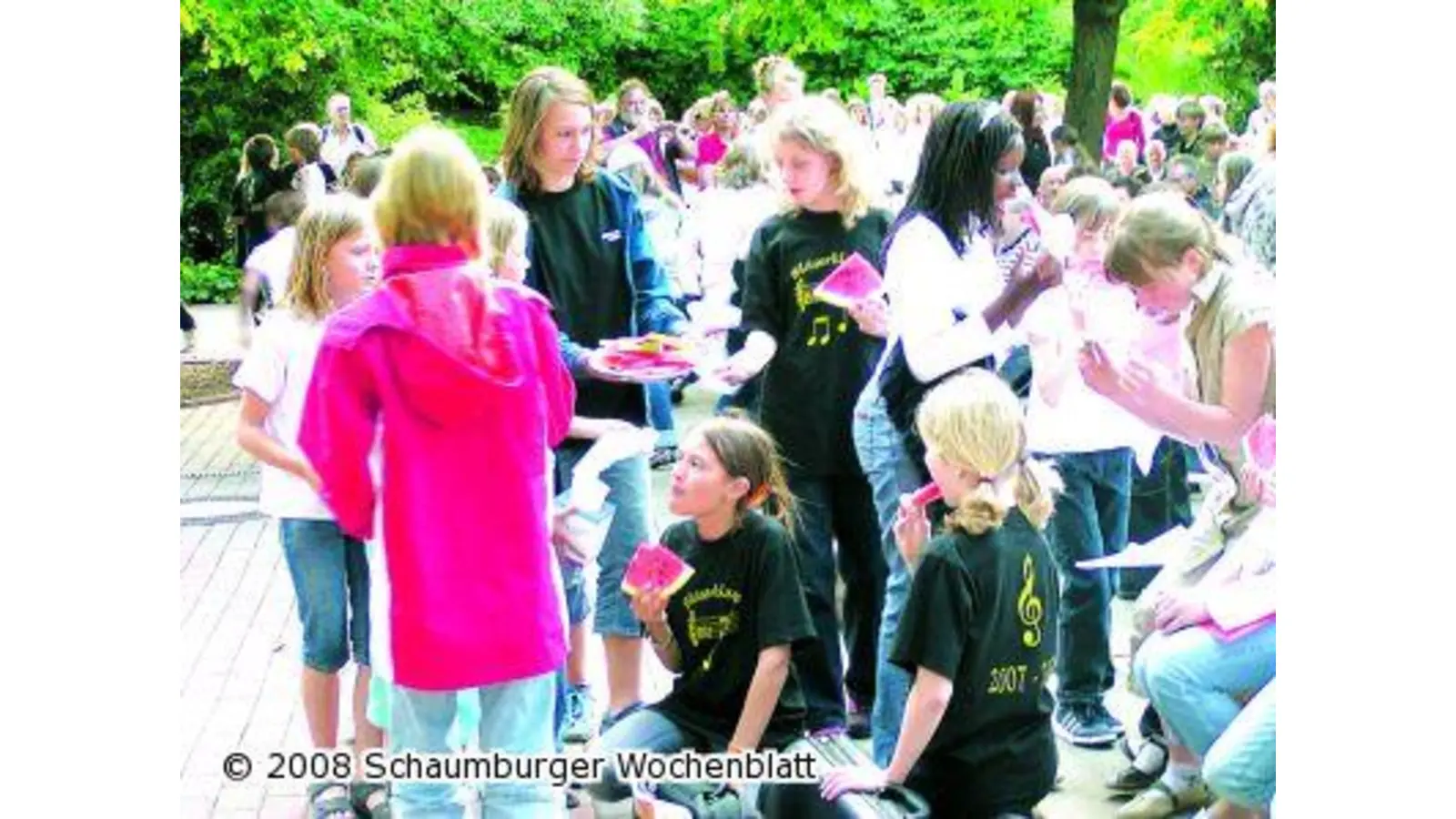 200 Schüler begeistern mehr als 600 Zuhörer unter freiem Himmel (Foto: pd)