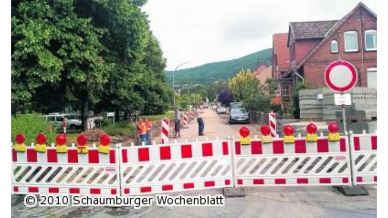 Straße weiter gesperrt (Foto: km)