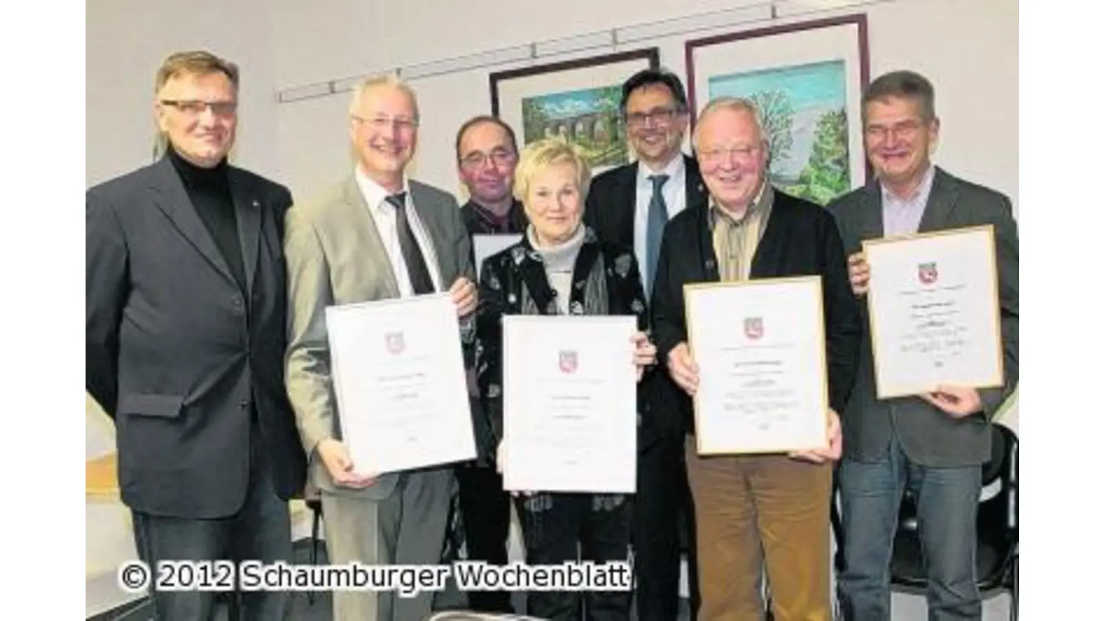 Siegbert Held und Heinrich Wente seit 30 Jahren im Rat (Foto: us)
