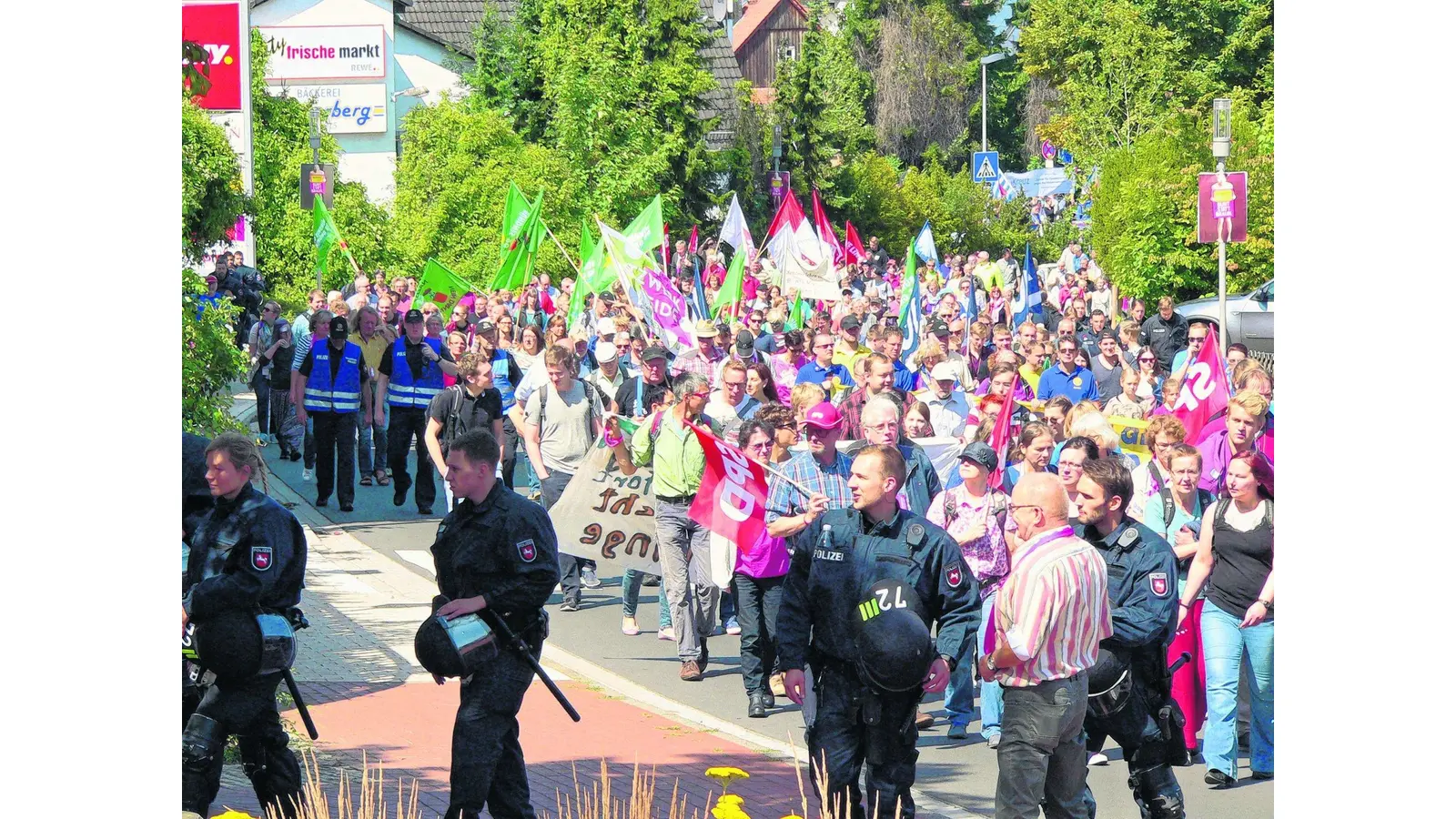 Zahl der rechtsextremen Marschierer gesunken (Foto: bb)