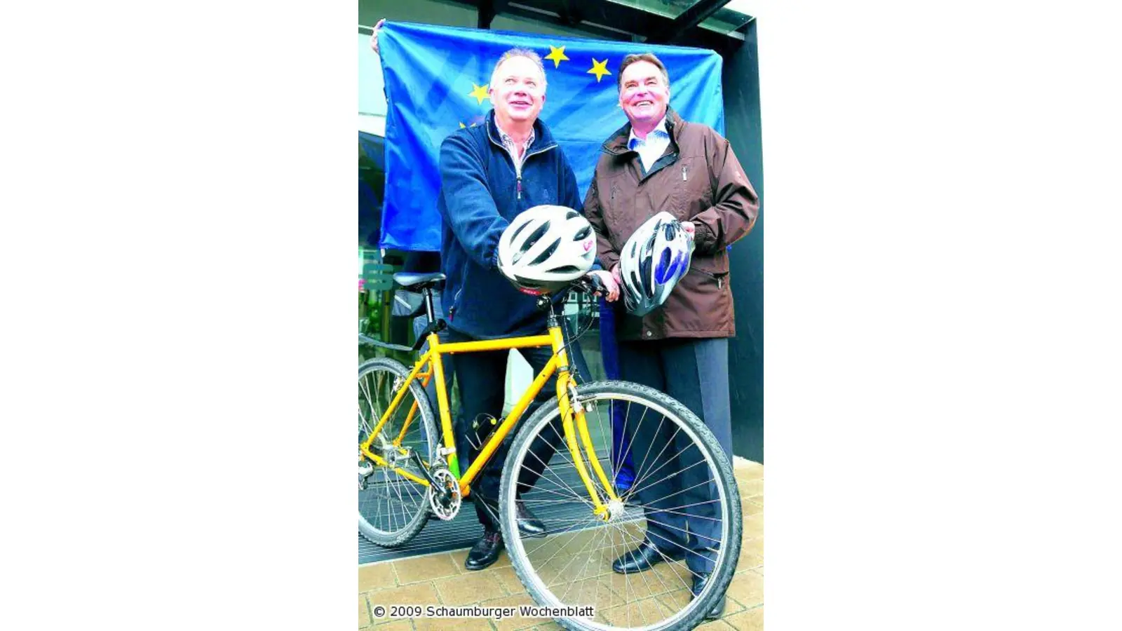 Mit dem Fahrrad zur Wahl (Foto: mk)