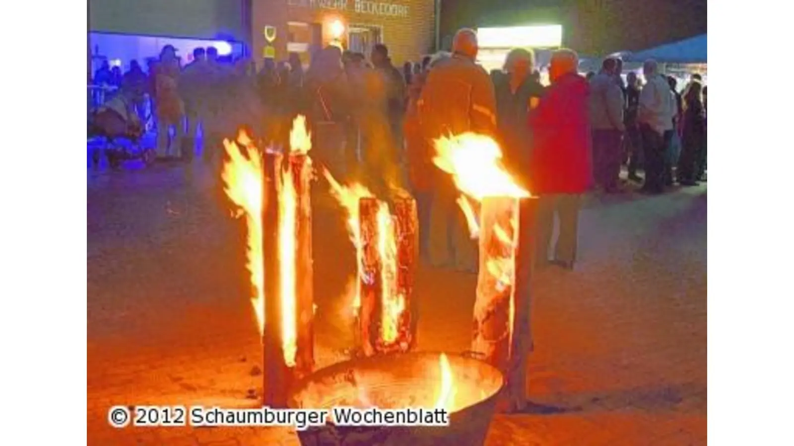 Schwedenfeuer statt Schwedenpunsch (Foto: bt)