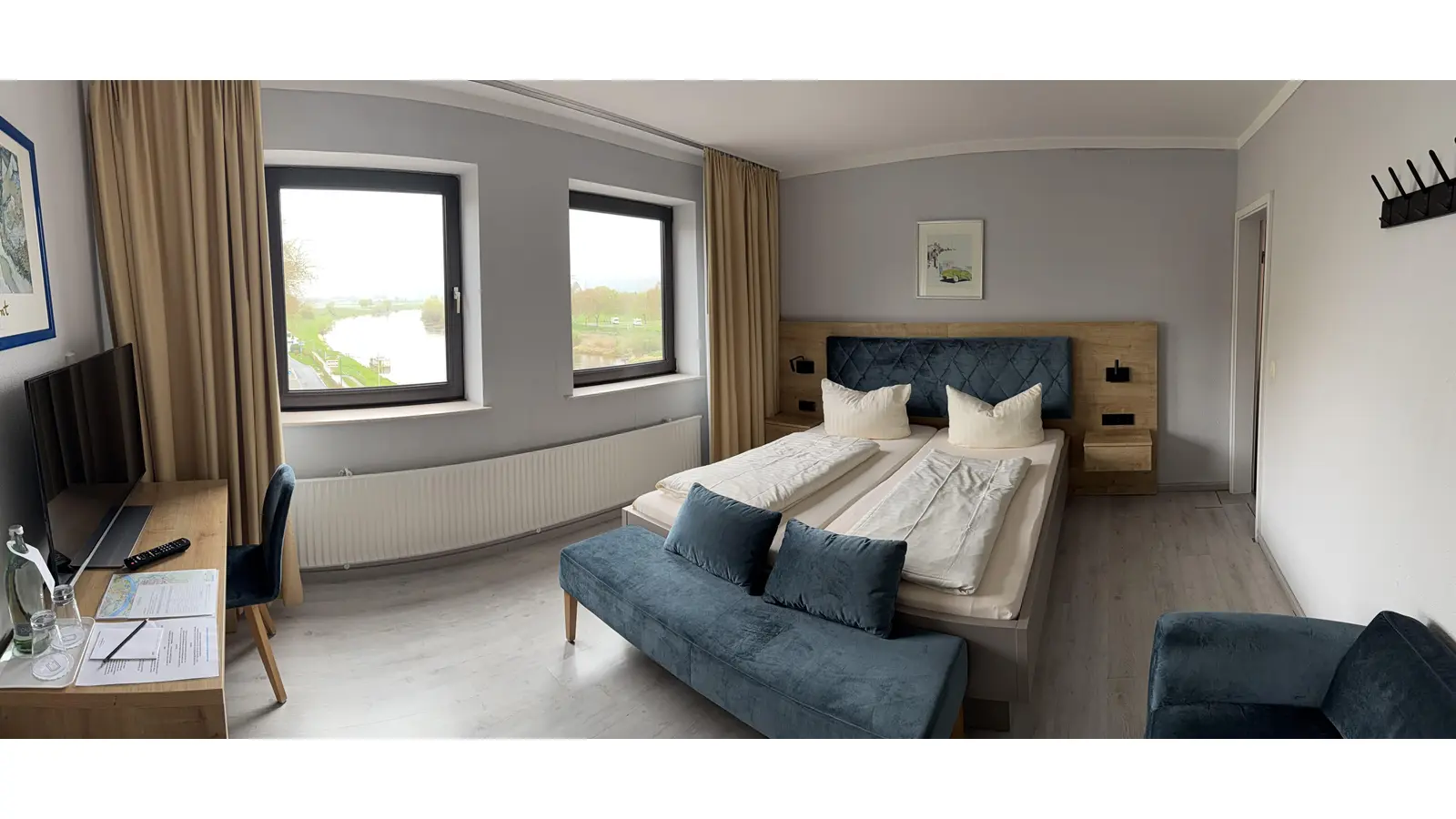 Die großzügigen Zimmer im derzeitigen Hotelturm könnten nach den Umbauarbeiten auch für sogenannte „Long Stay” Gäste ausgebaut werden.  (Foto: ste)