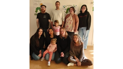 BUZ (von links): Oben: Pascal Hielscher, Martin Rühling mit, Lena Wesemann, Lara Mathias, unten: Vanessa Wiest, Miriam Rühling, Eva Margot und Lena Katharina Rühling, Natascha Hill, Kerstin Schütte-Matthias. (Foto: privat)