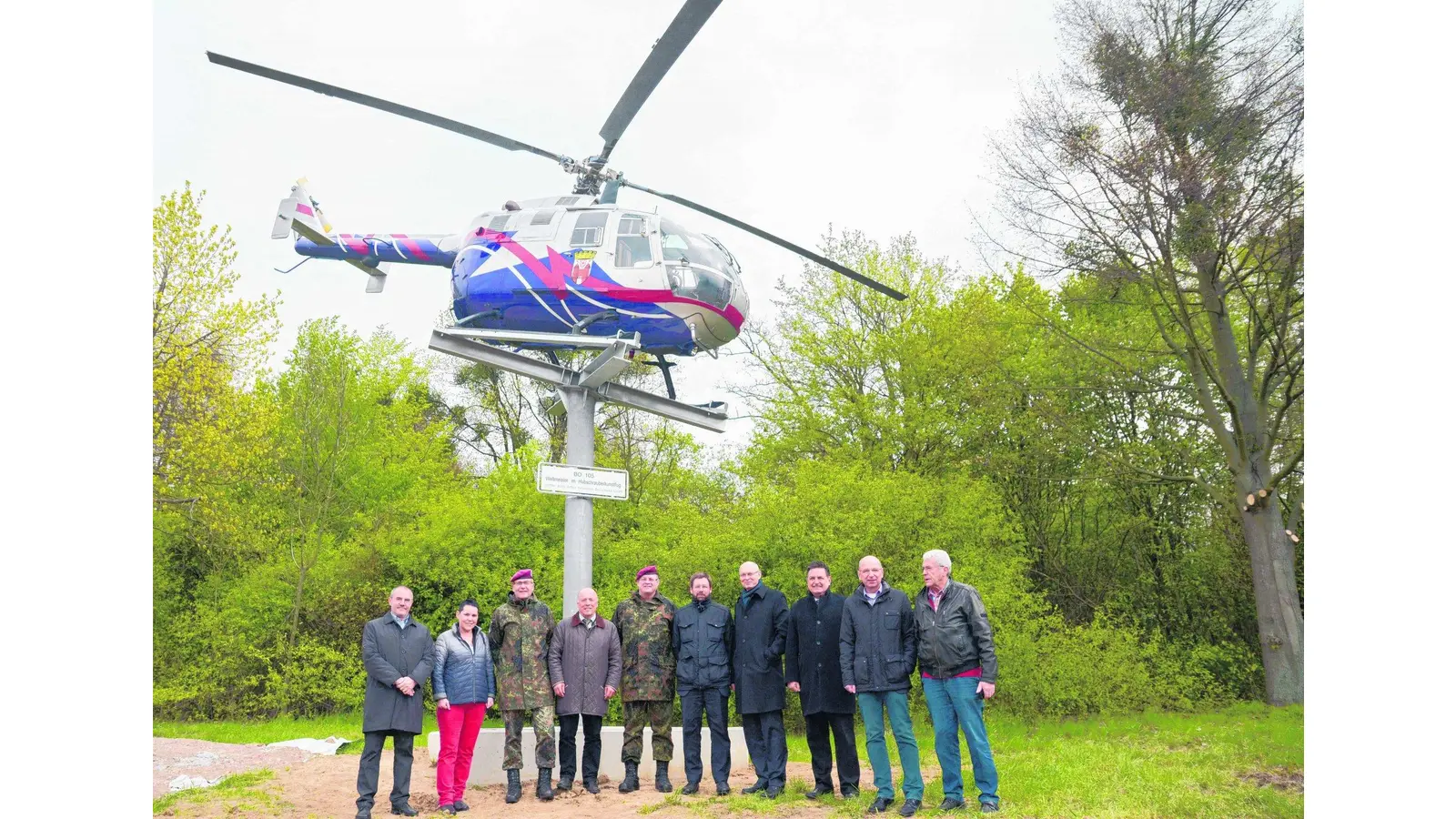 Bückeburg ist nun offiziell eine Hubschrauber-Stadt (Foto: wa)