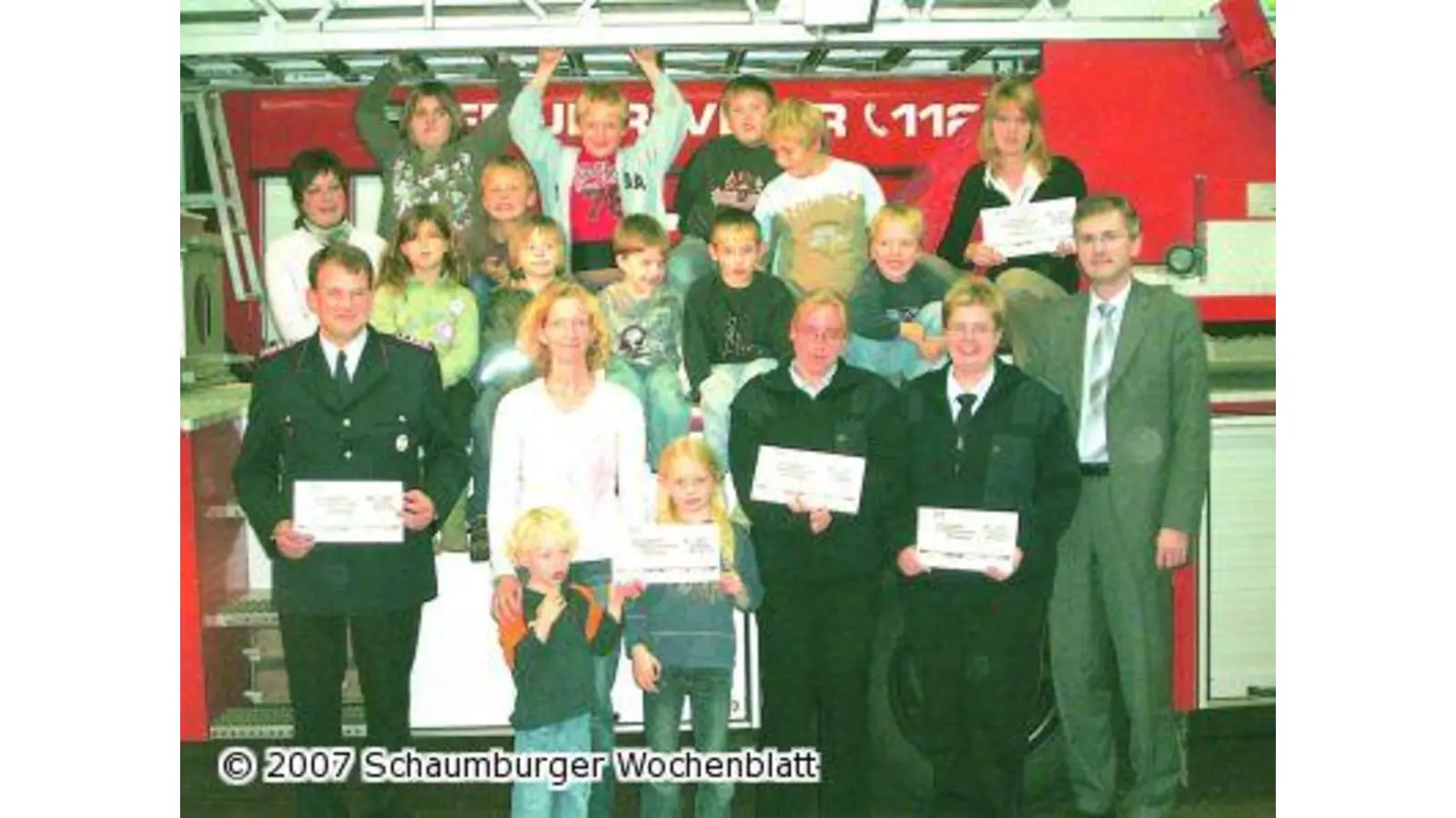 Volksbank unterstützt Kinderwehren (Foto: ste)
