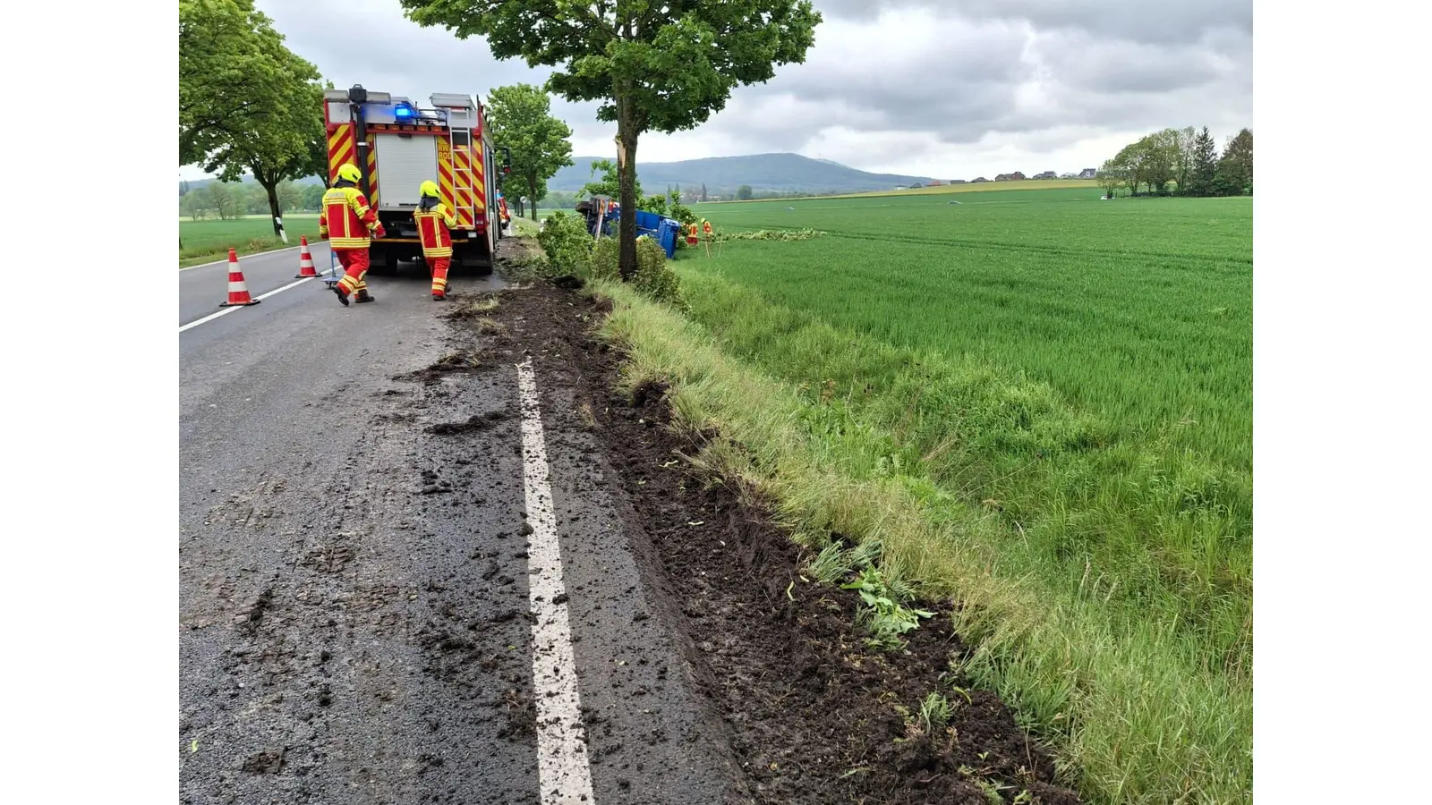 Unfall auf der B65 (Foto: privat)
