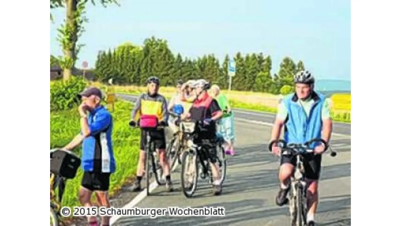 Anradeln des VfL (Foto: mk)