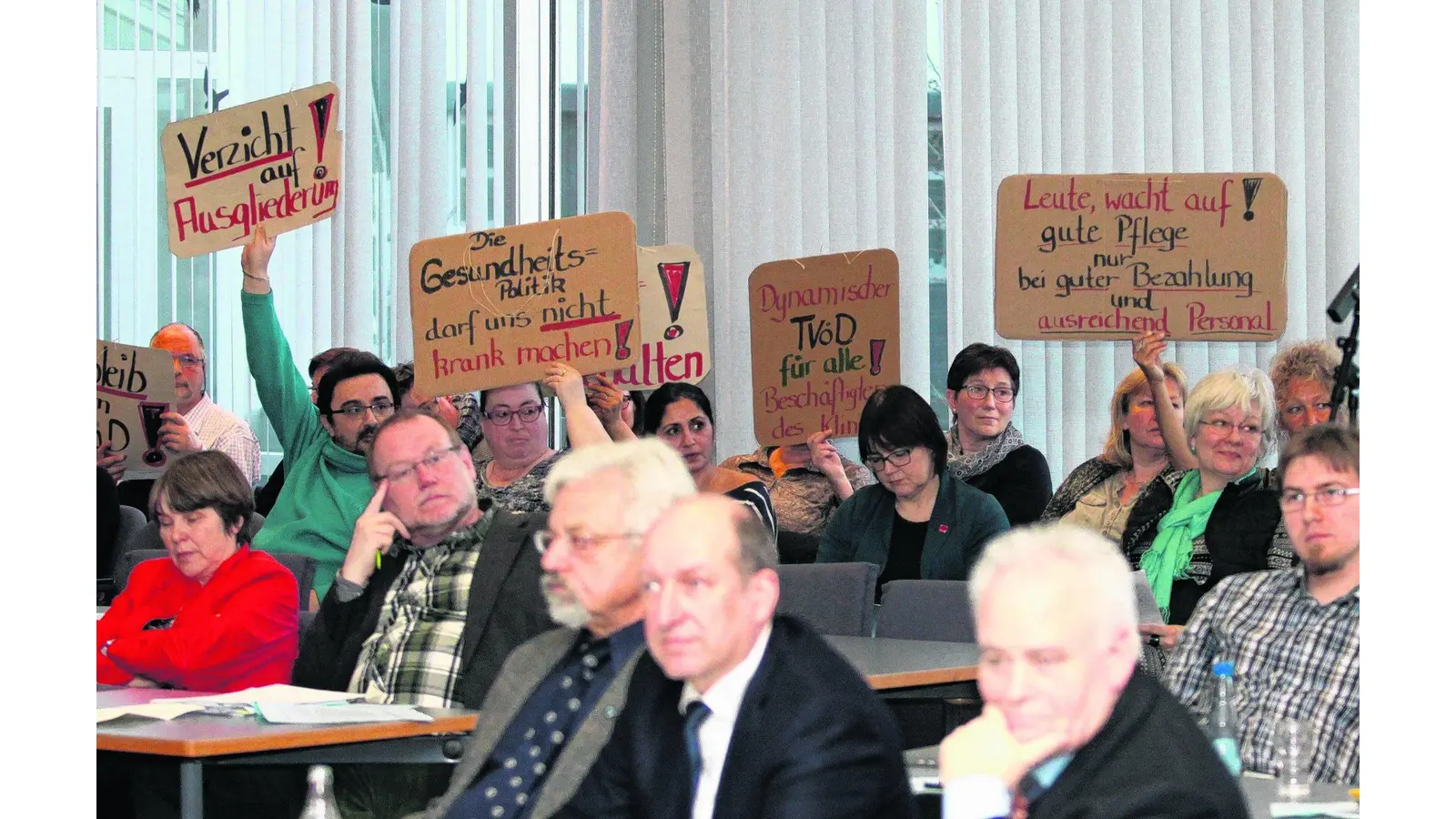 Krankenhausmitarbeiter formulieren ihre Sorgen (Foto: red)
