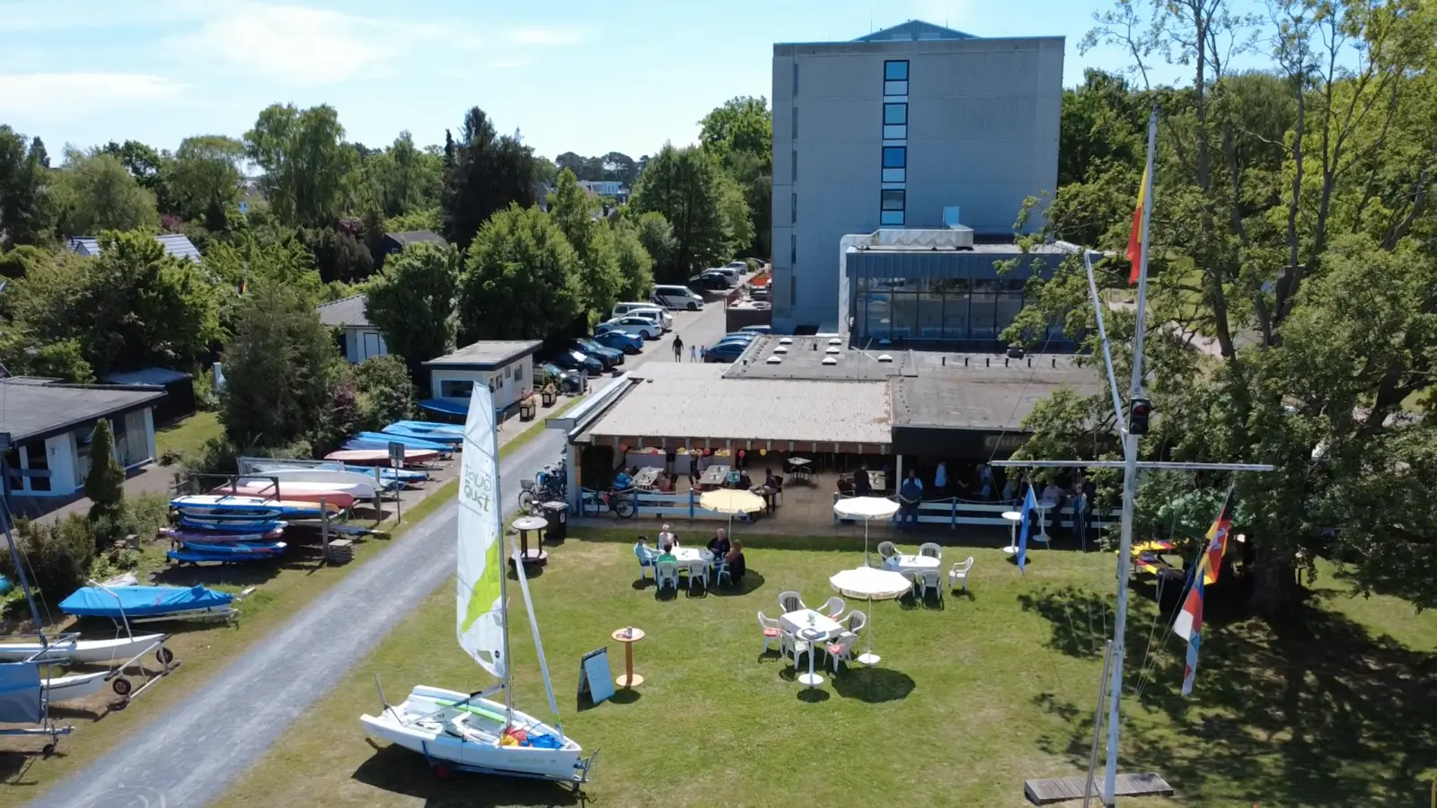 Blick von oben: Das Vereinsgelände des SVSN. (Foto: privat)