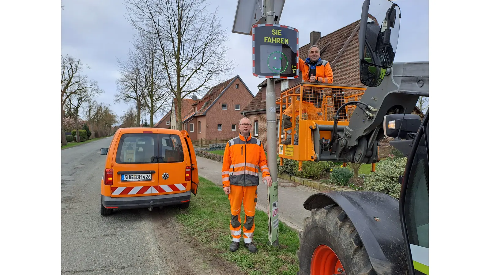 Solardisplays für mehr Sicherheit in Sachsenhagen. (Foto: privat)