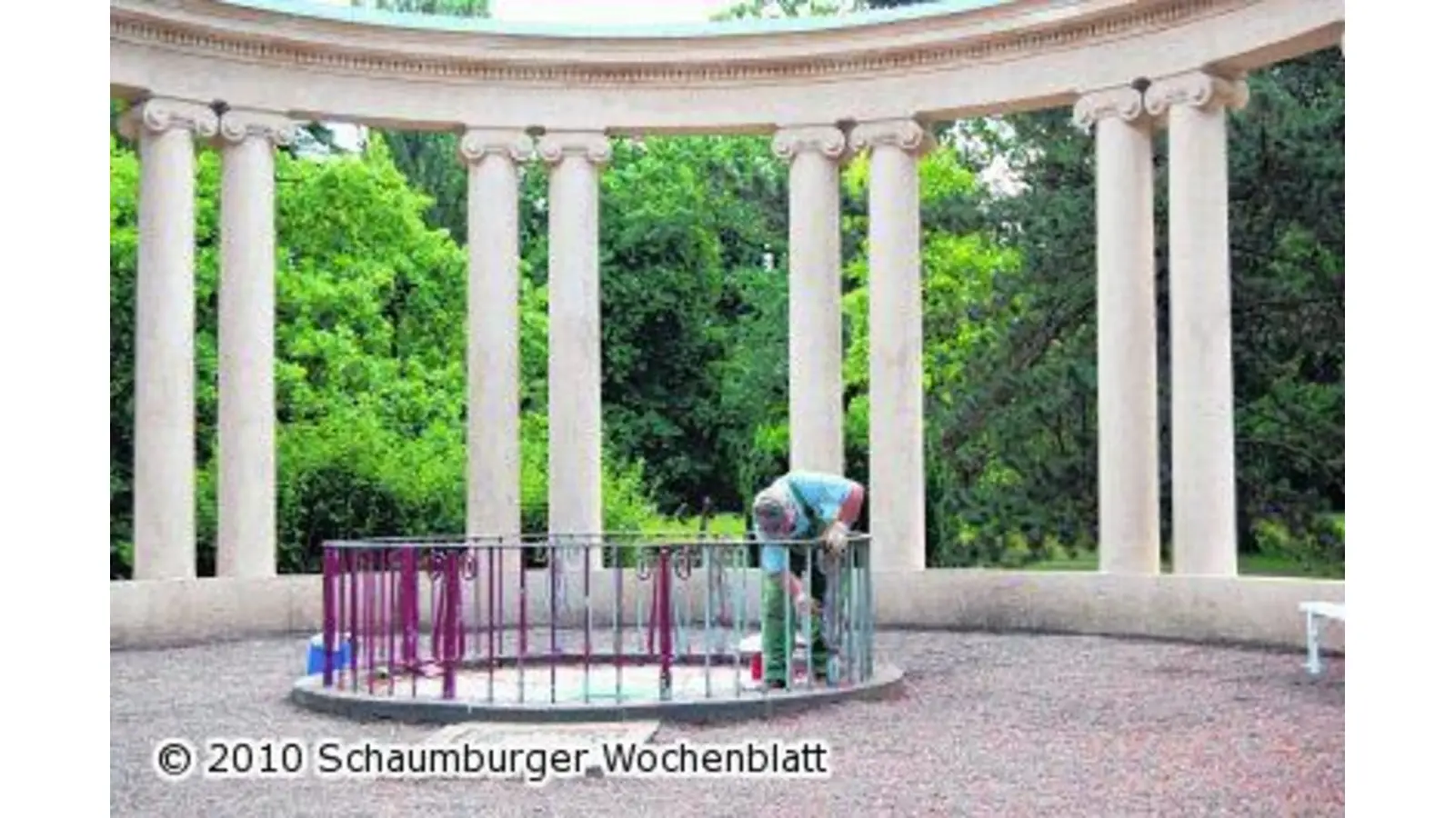 Restaurierung der Tuffsteinquelle (Foto: red)