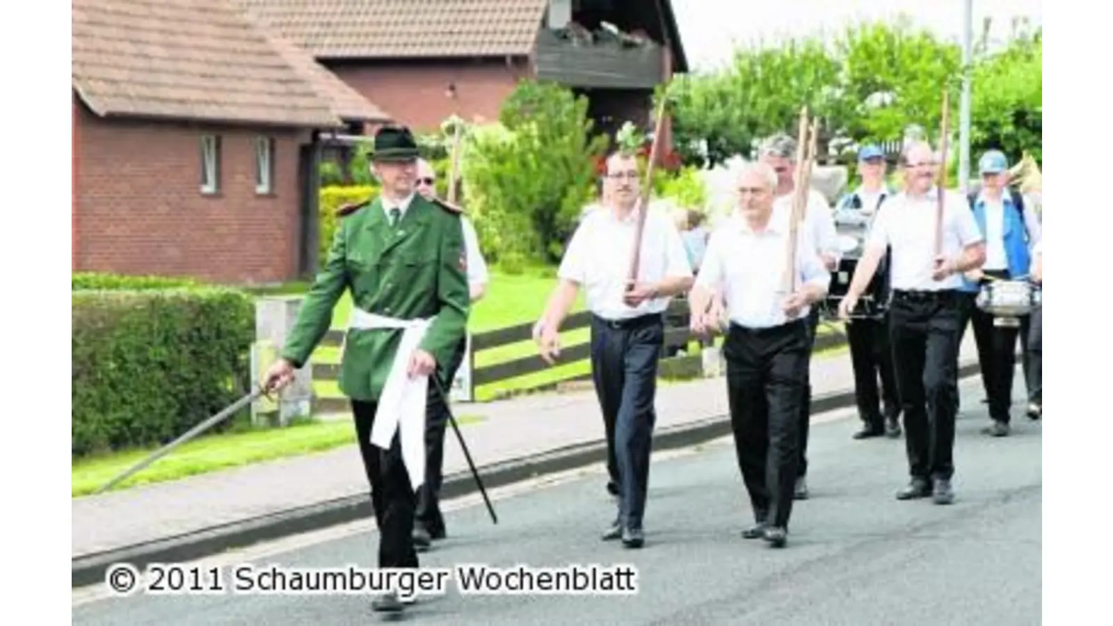 Bürgerkompanie marschiert mit großer Beteiligung (Foto: bb)