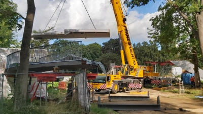 Die Brücke kann ungehindert weitergebaut werden. (Foto: gk)