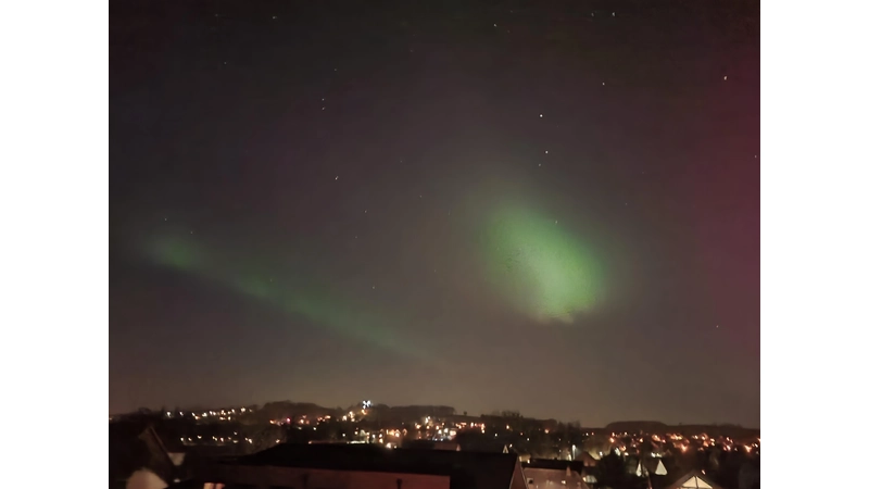 Polarlichter über Rodenberg. (Foto: bb)